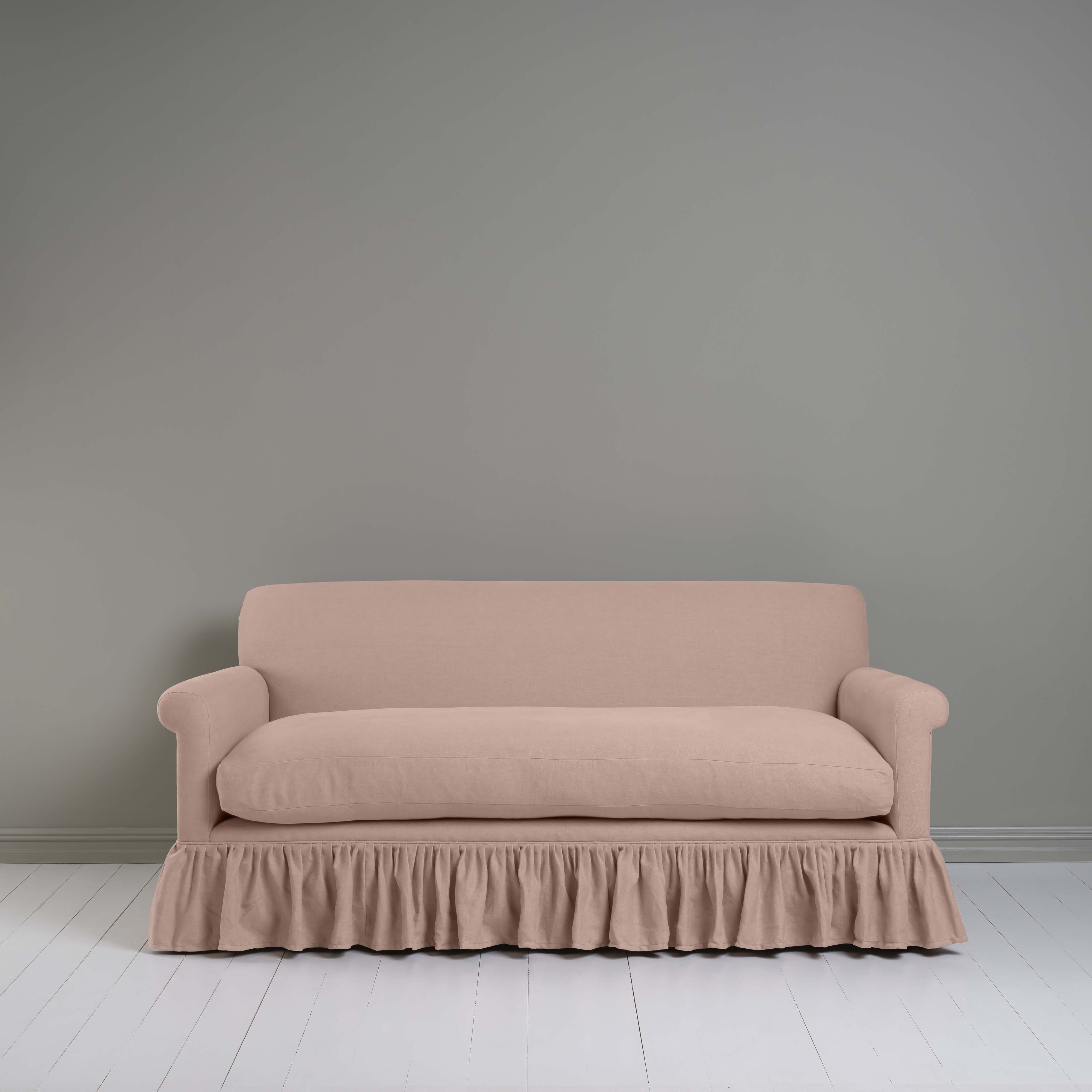  Curtain Call 3 Seater Sofa in Laidback Linen Dusky Pink 