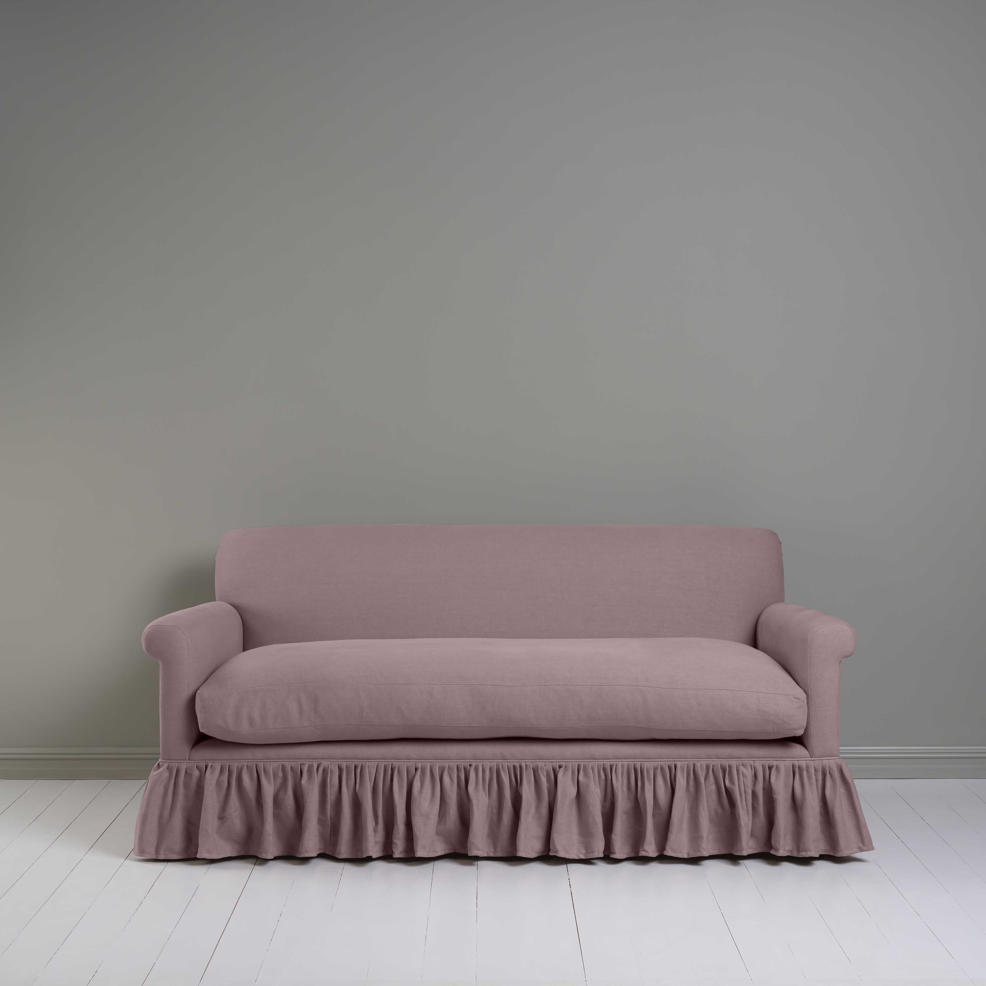  Curtain Call 3 Seater Sofa in Laidback Linen Heather - Nicola Harding 