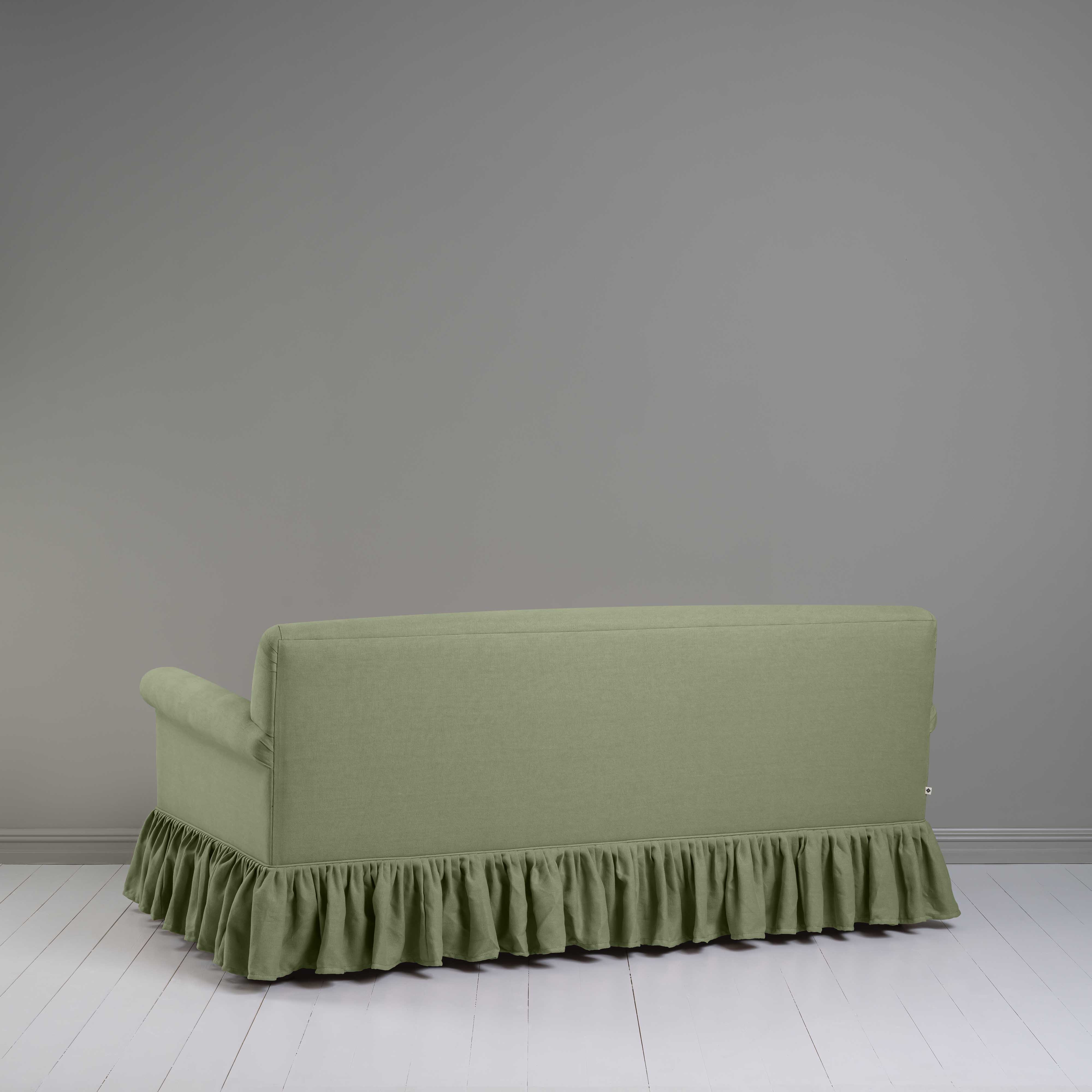  Curtain Call 3 Seater Sofa in Laidback Linen Moss - Nicola Harding 