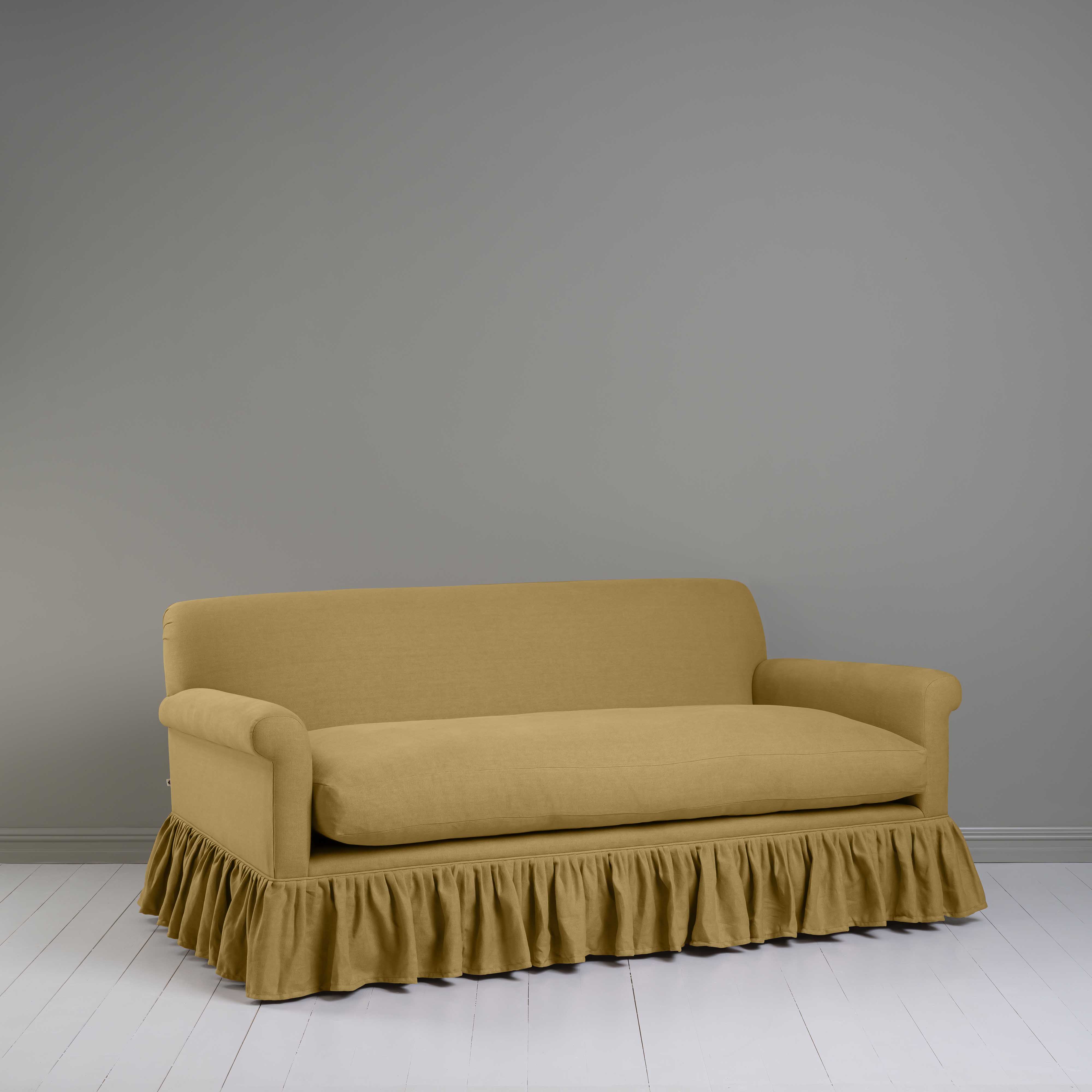  Curtain Call 3 Seater Sofa in Laidback Linen Ochre 