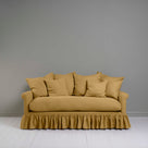  Curtain Call 3 Seater Sofa in Laidback Linen Ochre, With NiX Special Square Matching Cushions - Nicola Harding 