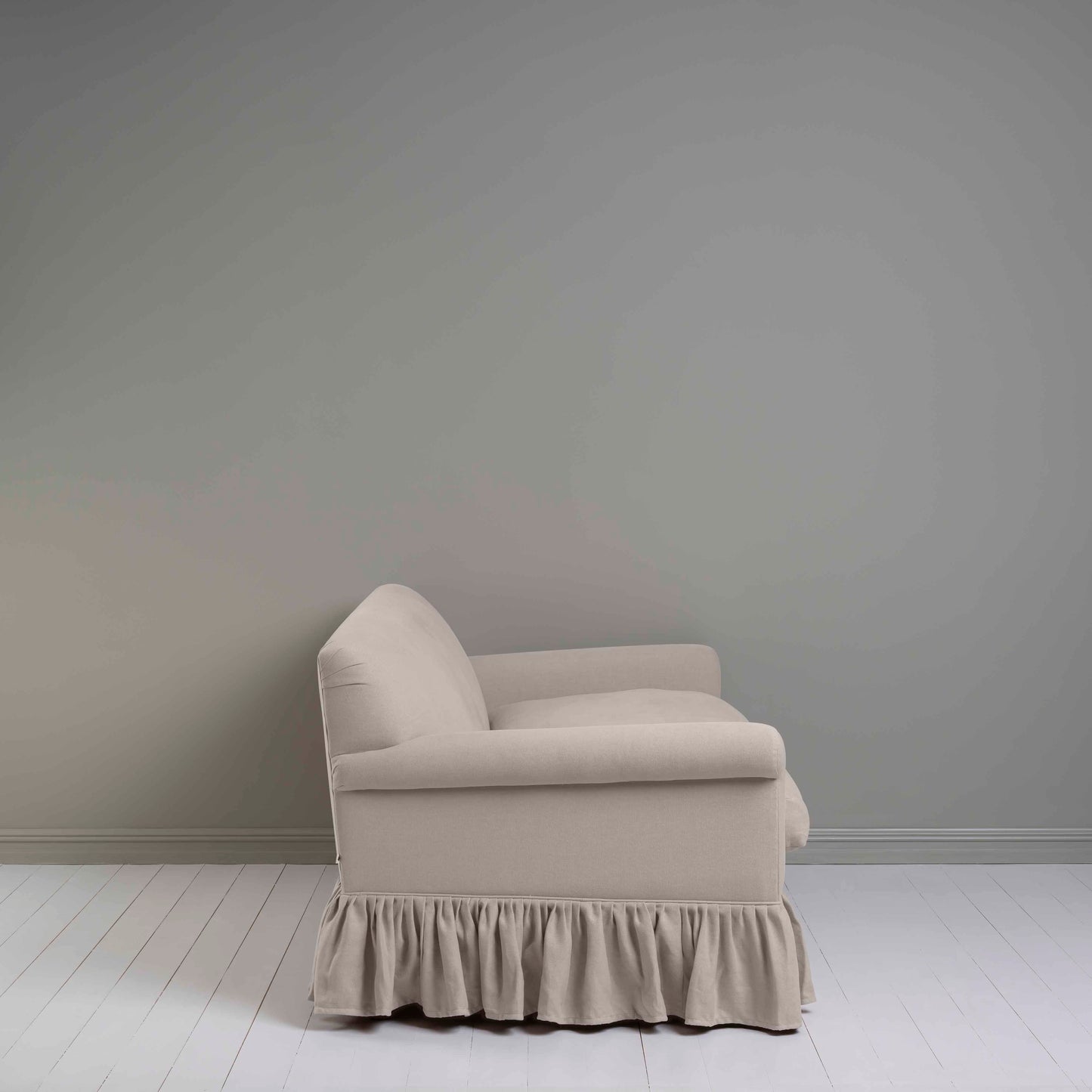 Curtain Call 3 Seater Sofa in Laidback Linen Pearl Grey - Nicola Harding