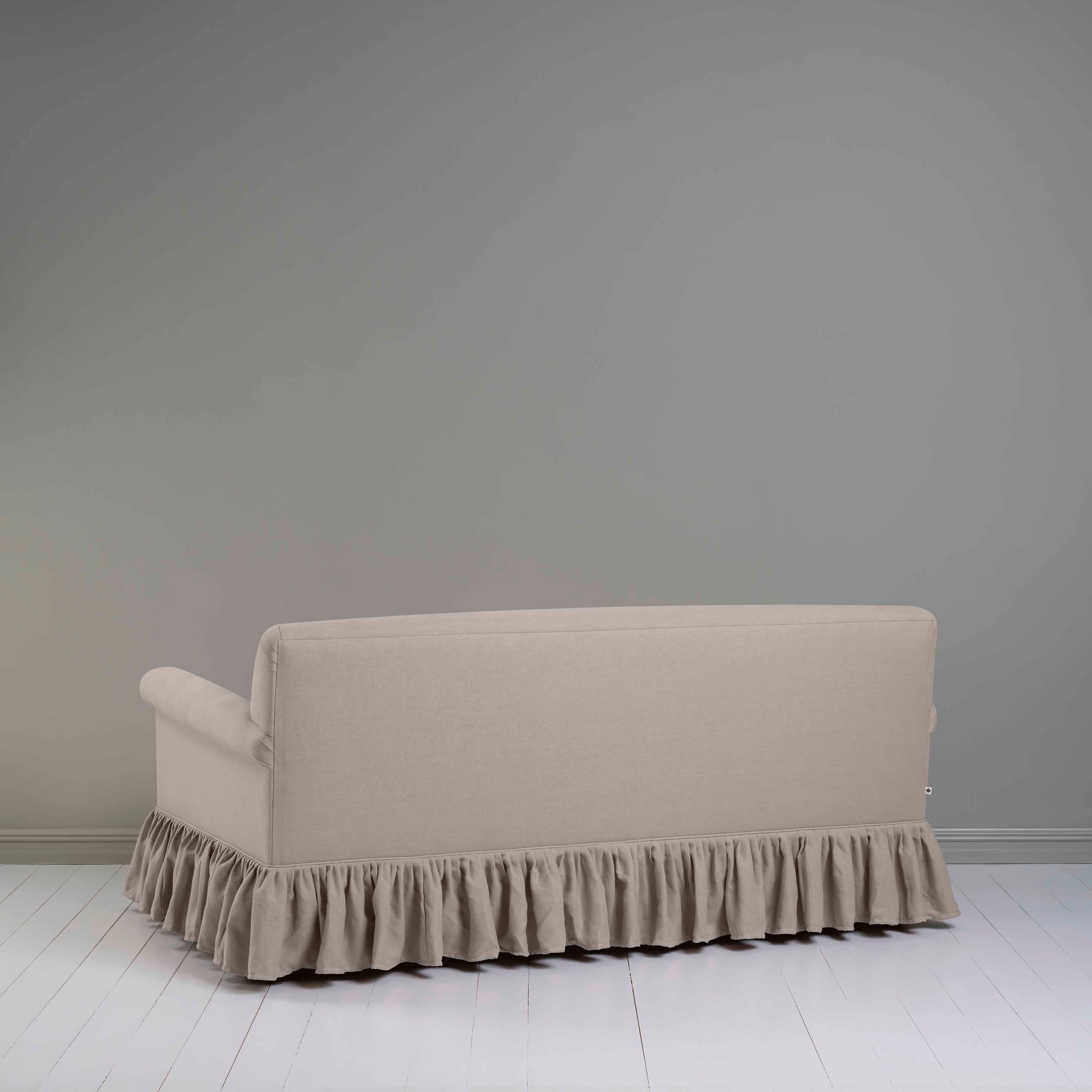  Curtain Call 3 Seater Sofa in Laidback Linen Pearl Grey - Nicola Harding 