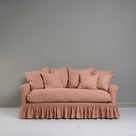  Curtain Call 3 Seater Sofa in Laidback Linen Roseberry, With Six Square Matching Cushions - Nicola Harding 