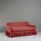  Curtain Call 3 Seater Sofa in Laidback Linen Rouge - Nicola Harding 