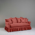  Curtain Call 3 Seater Sofa in Laidback Linen Rouge, With NiX Matching Cushions - Nicola Harding 