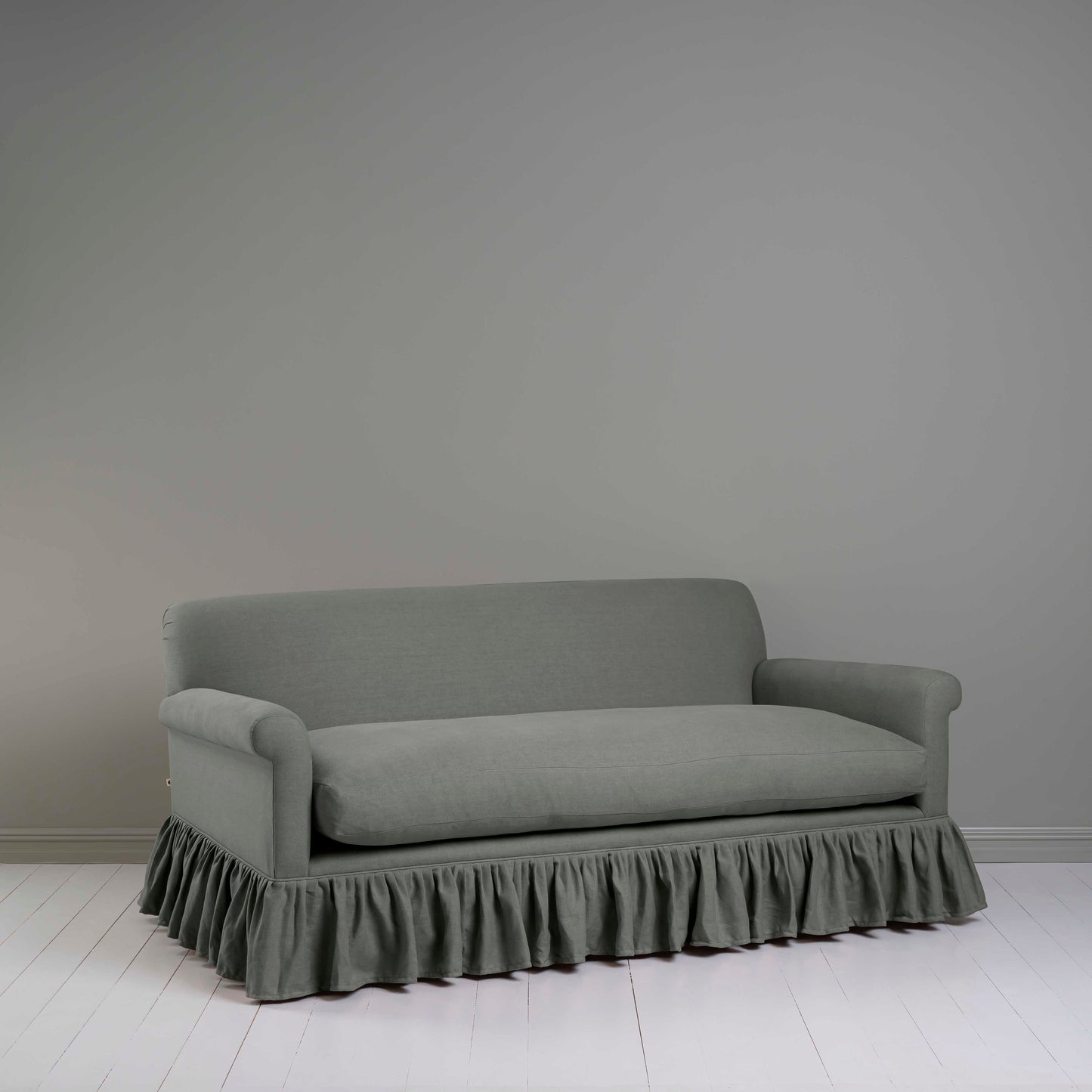 Curtain Call 3 Seater Sofa in Laidback Linen Shadow - Nicola Harding