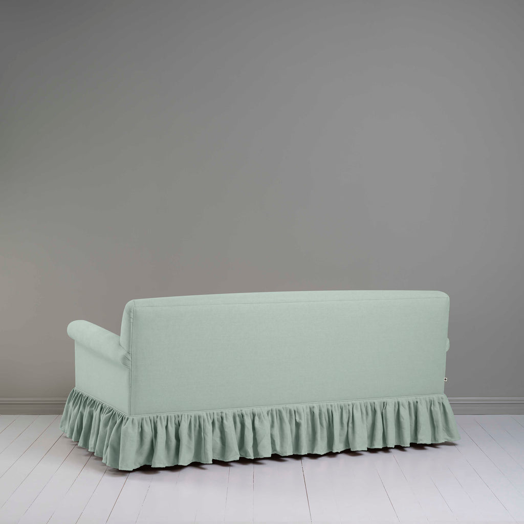  Curtain Call 3 Seater Sofa in Laidback Linen Sky, Back View - Nicola Harding 