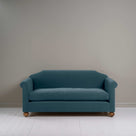 Dolittle 3 Seater Sofa in Intelligent Velvet Aegean, Front View - Nicola Harding 