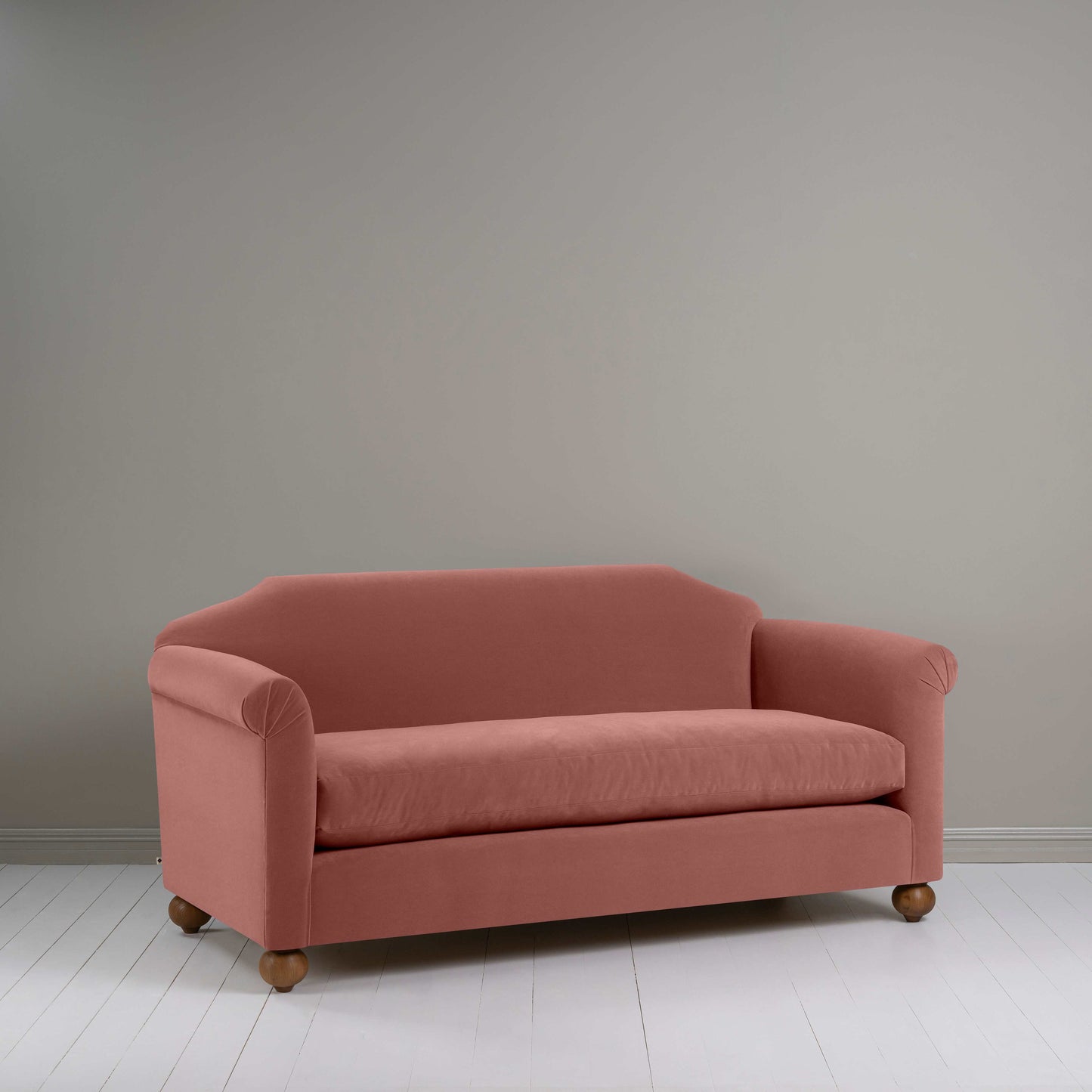 Dolittle 3 Seater Sofa in Intelligent Velvet Damson - Nicola Harding