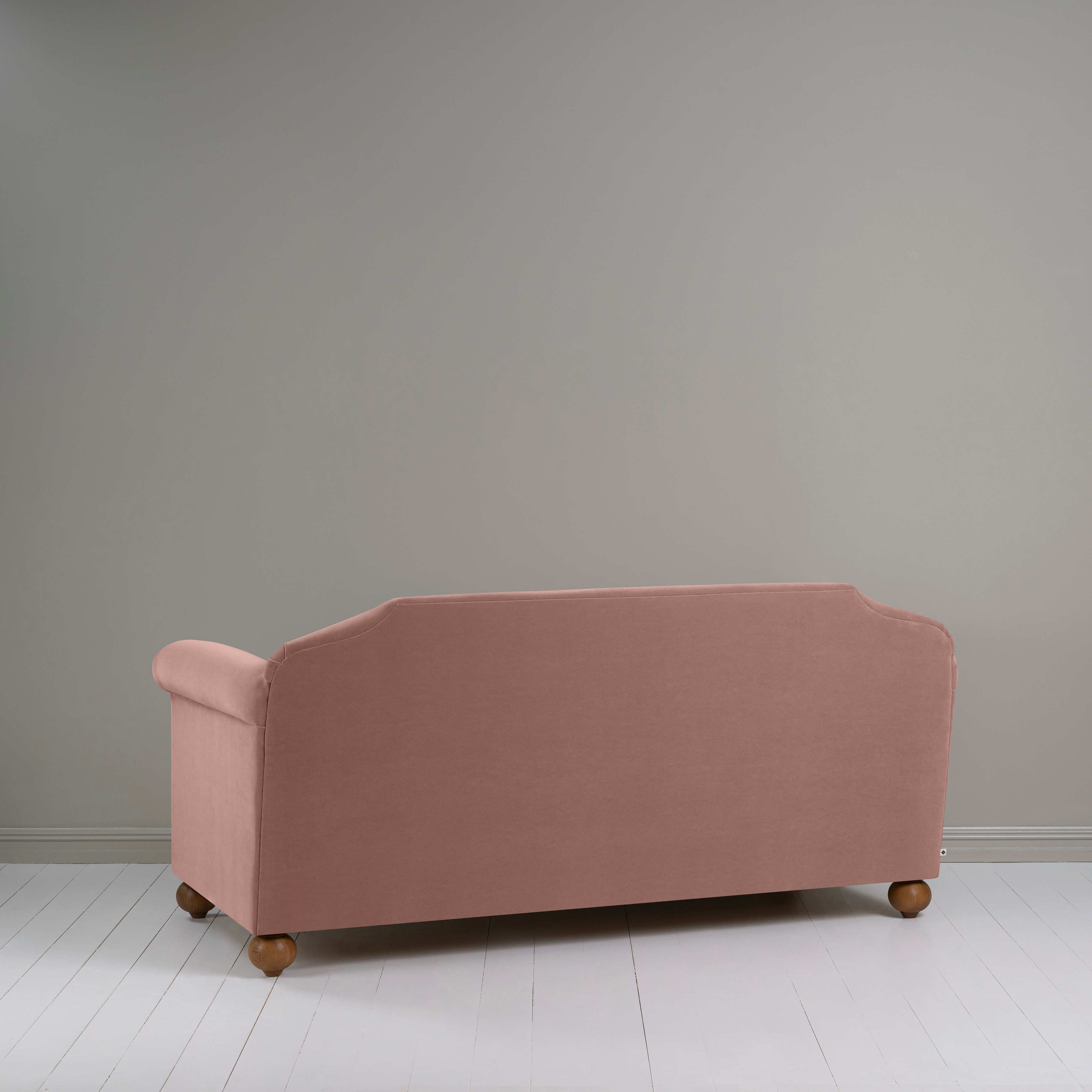  Dolittle 3 Seater Sofa in Intelligent Velvet Dusky Pink - Nicola Harding 