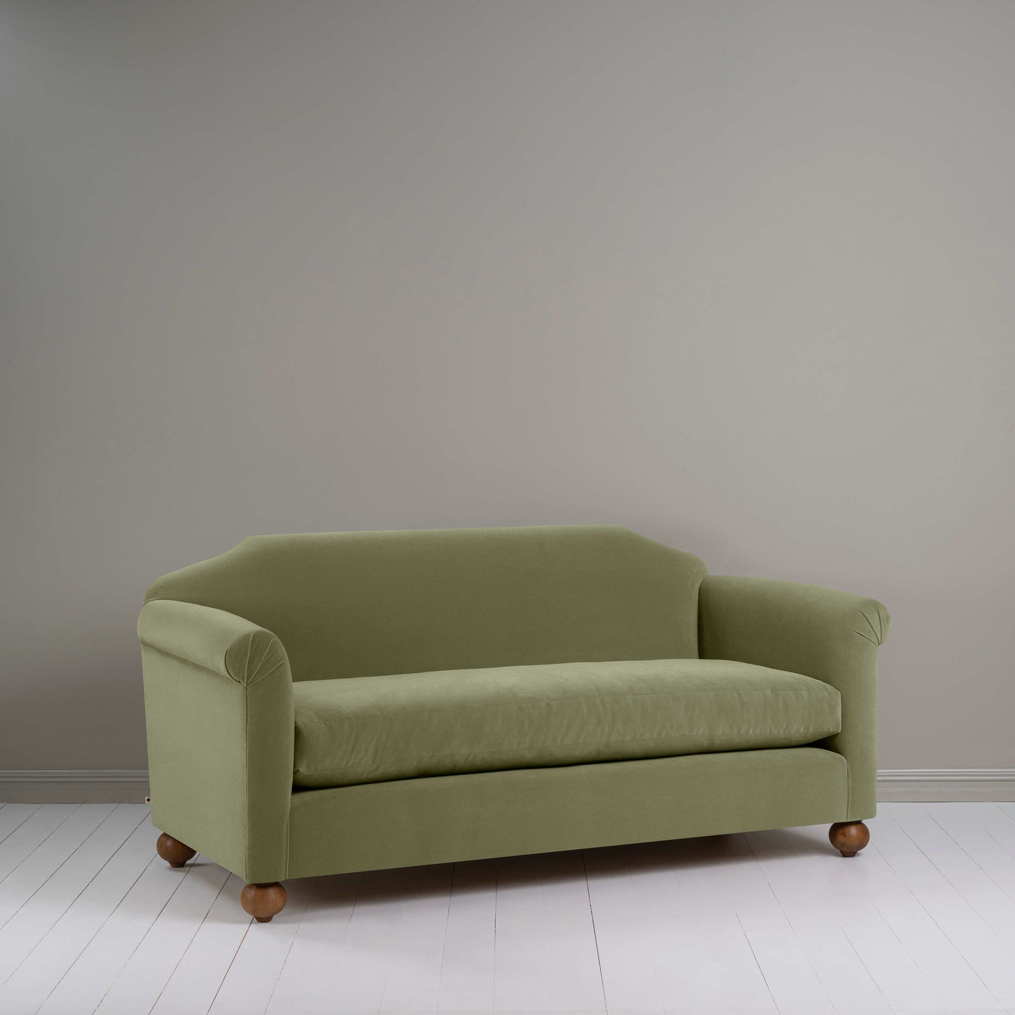 Dolittle 3 Seater Sofa in Intelligent Velvet Green Tea - Nicola Harding