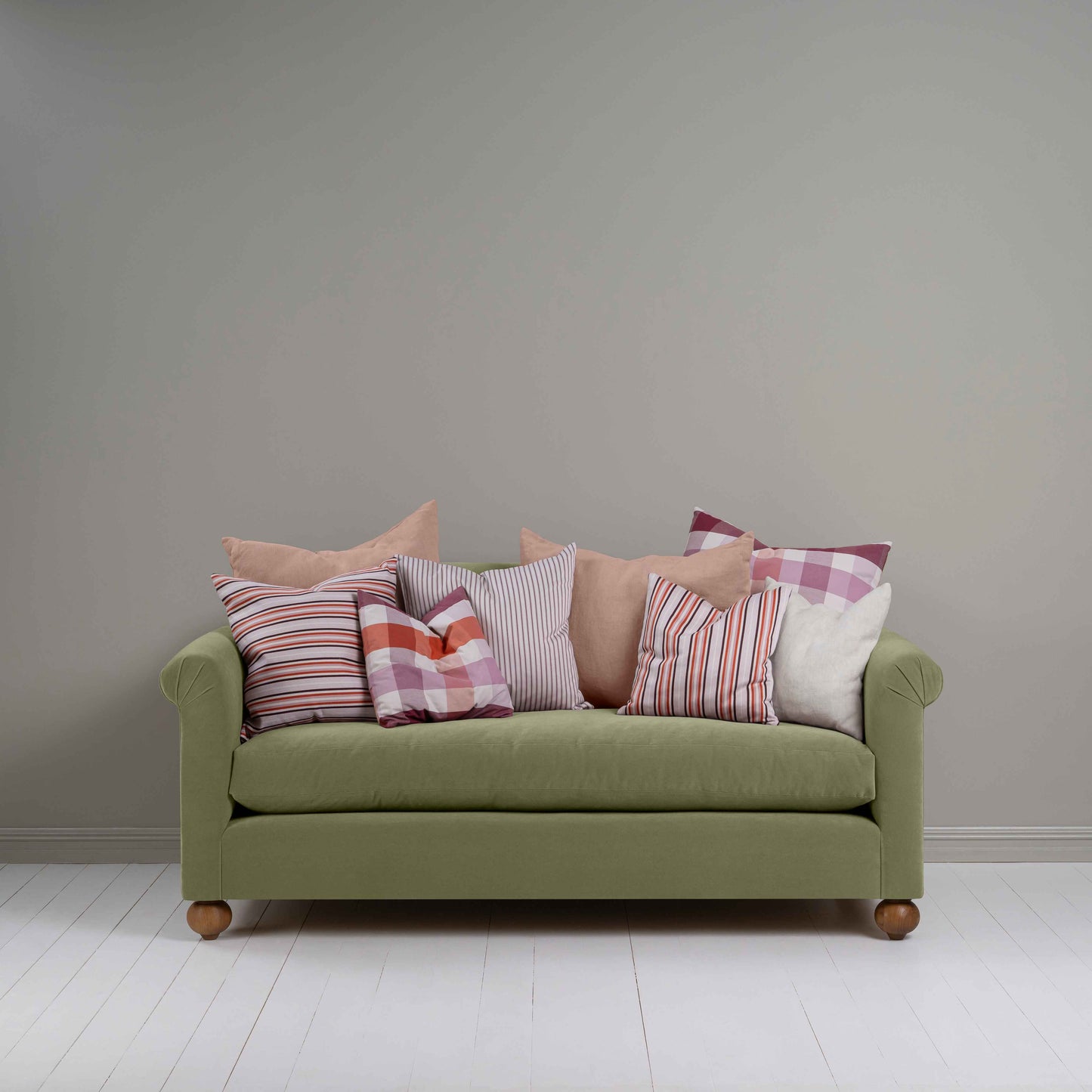 Dolittle 3 Seater Sofa in Intelligent Velvet Green Tea - Nicola Harding