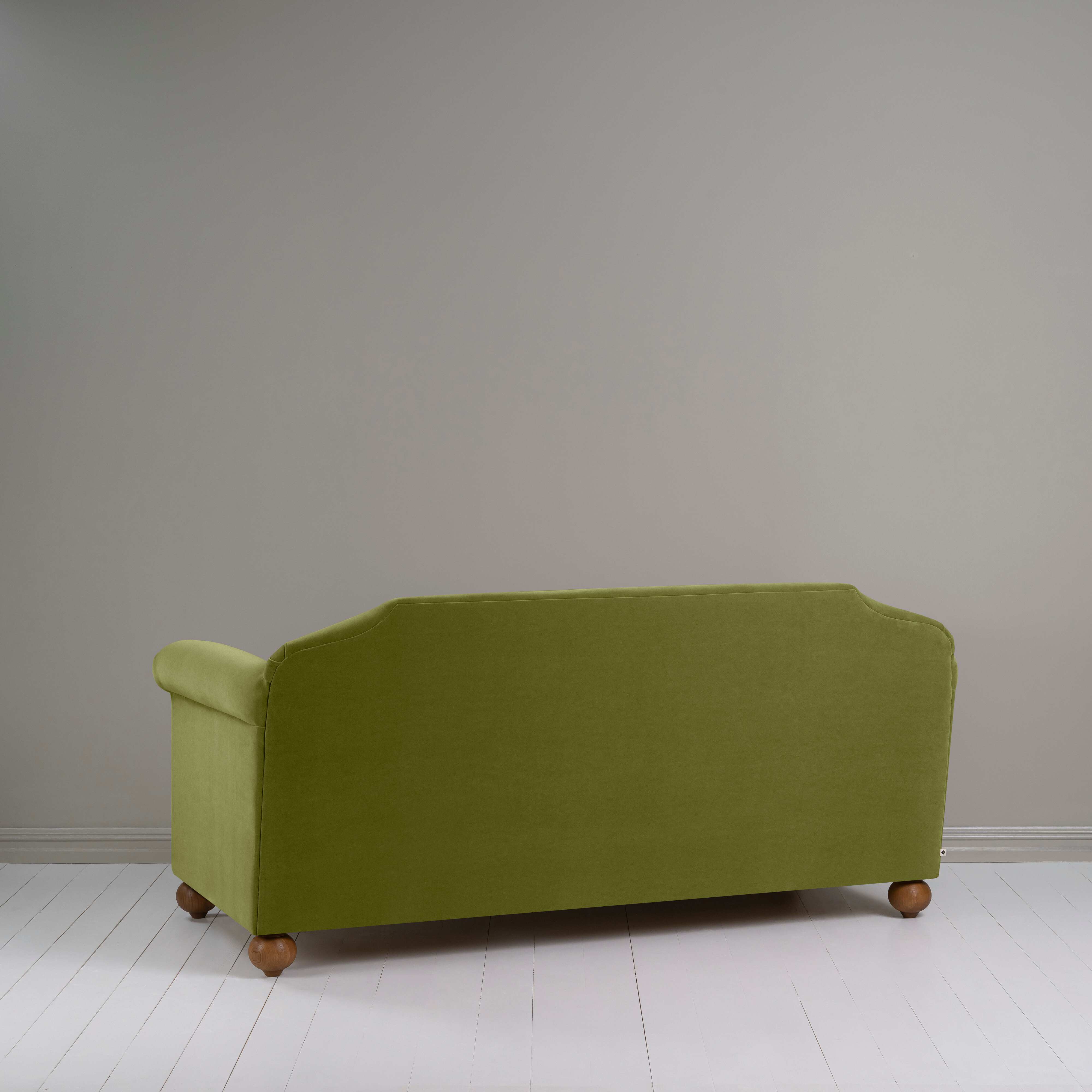  Dolittle 3 Seater Sofa in Intelligent Velvet Lawn, Back View - Nicola Harding 