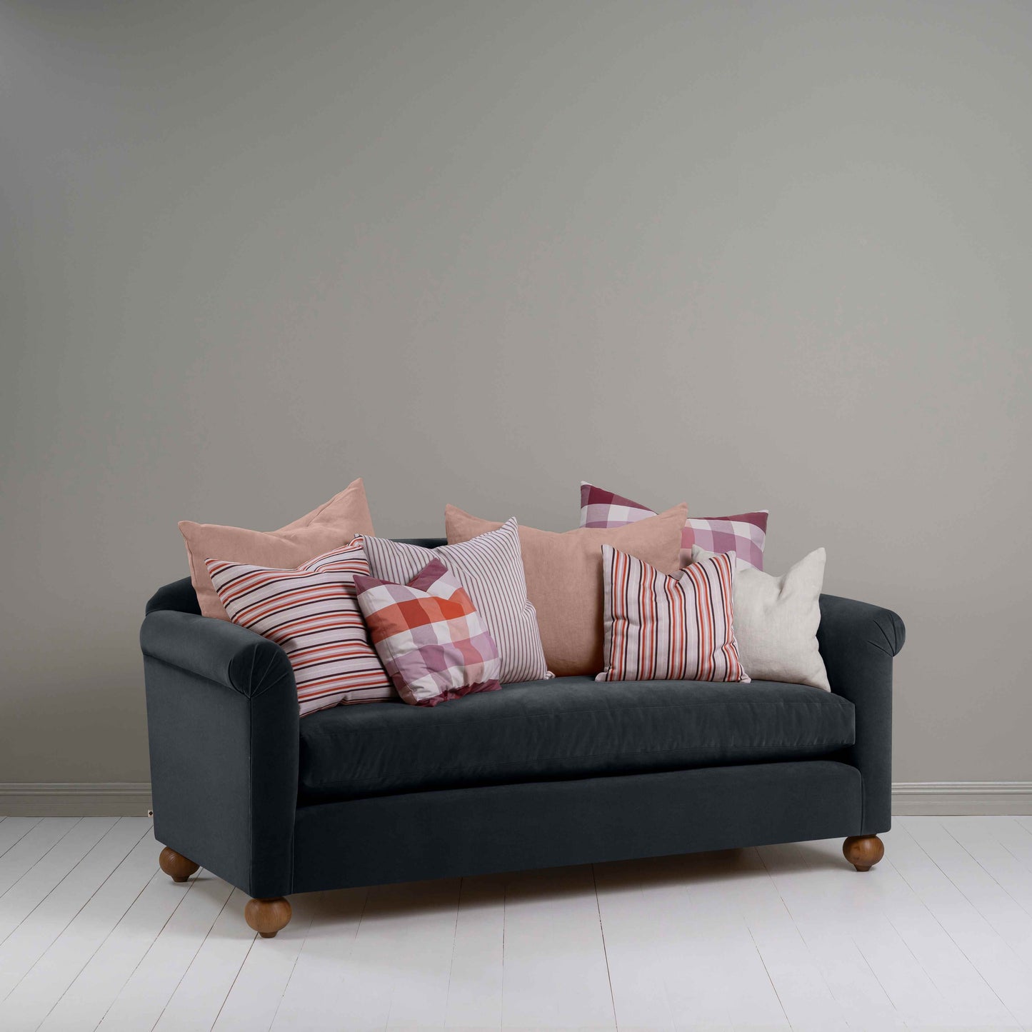 Dolittle 3 Seater Sofa in Intelligent Velvet Onyx - Nicola Harding