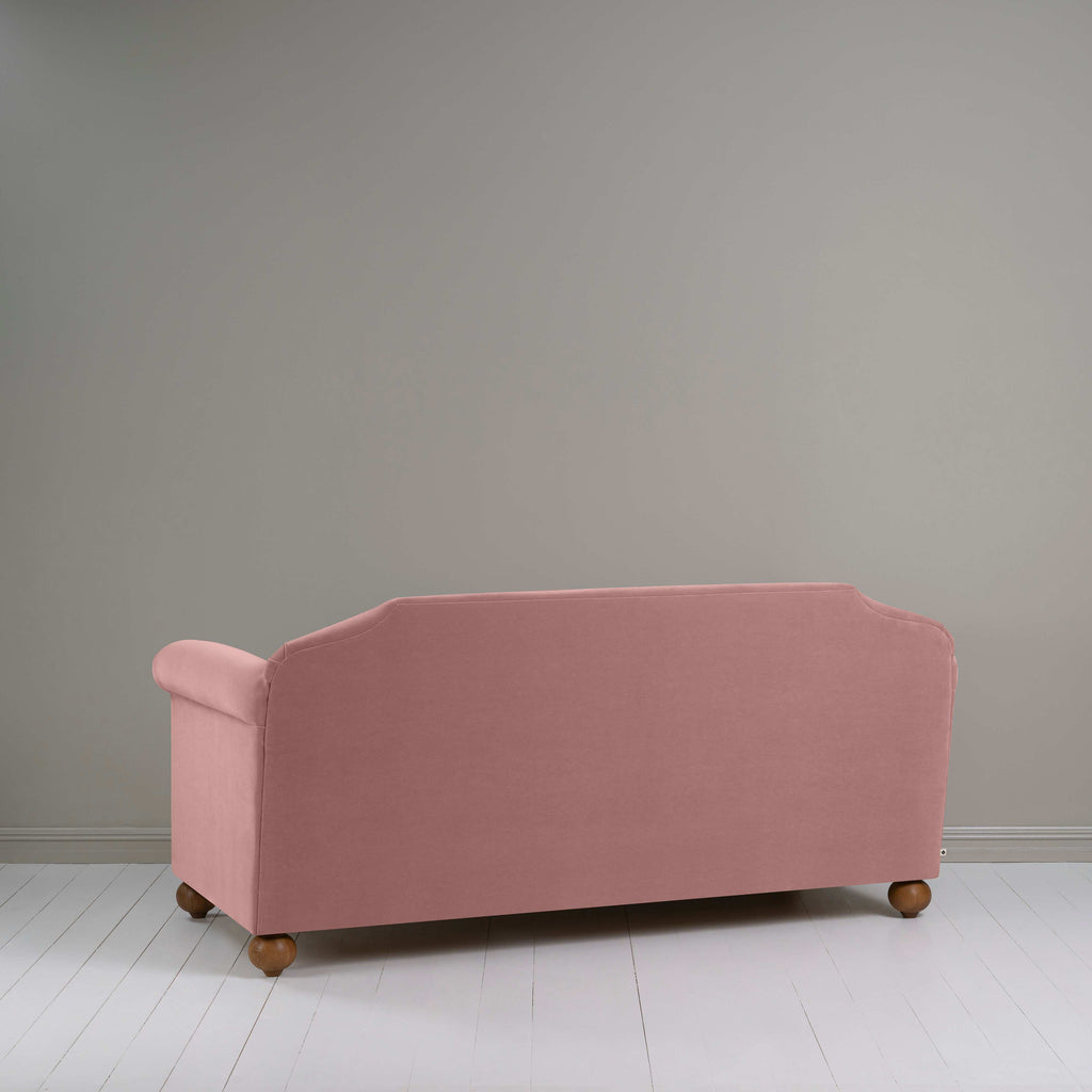  Dolittle 3 Seater Sofa in Intelligent Velvet Rose, Back View - Nicola Harding 