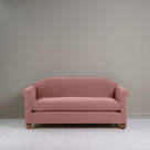  Dolittle 3 Seater Sofa in Intelligent Velvet Rose, Front View - Nicola Harding 