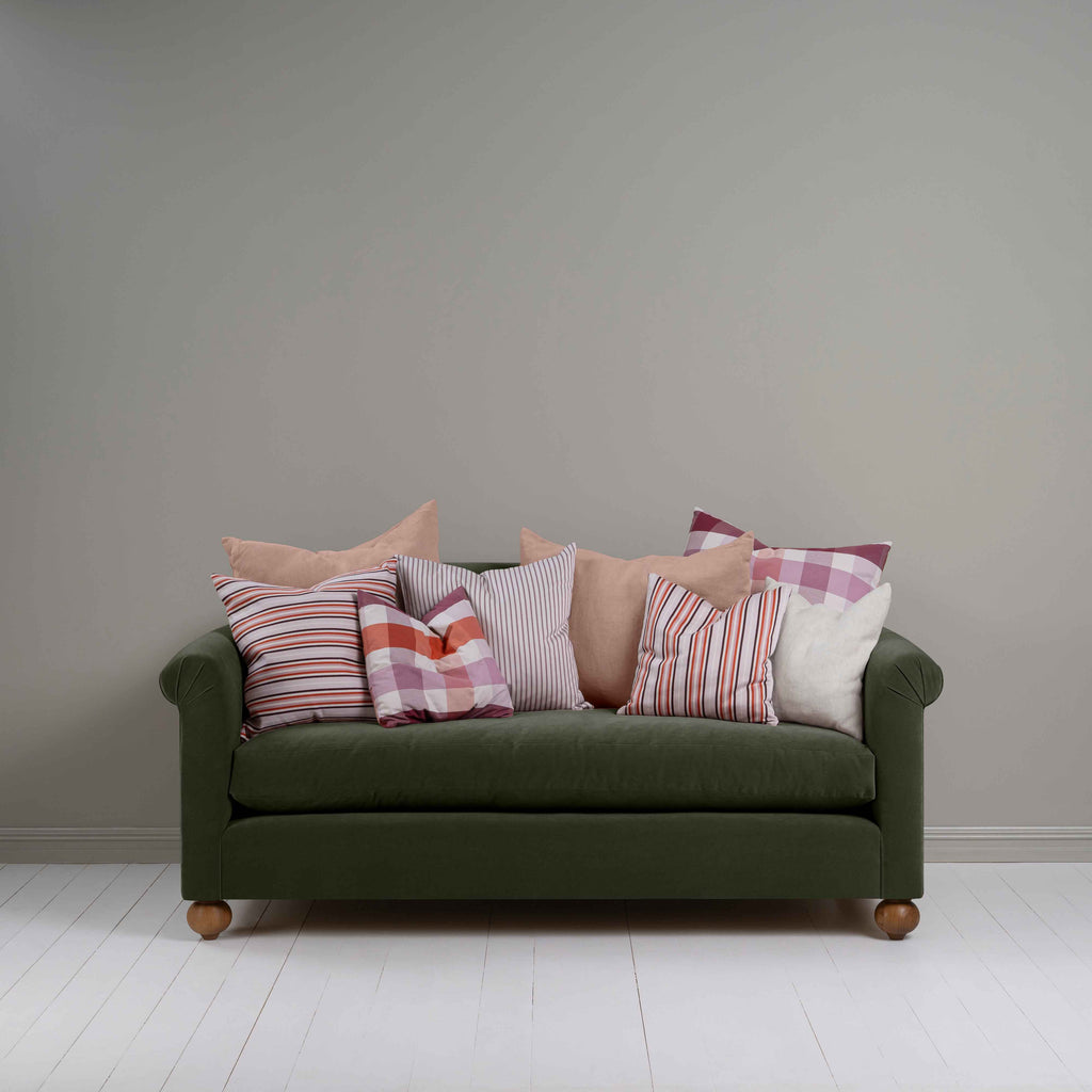  Dolittle 3-Seater Sofa in Intelligent Velvet Seaweed, With Eight NiX Special Cushions - Nicola Harding 