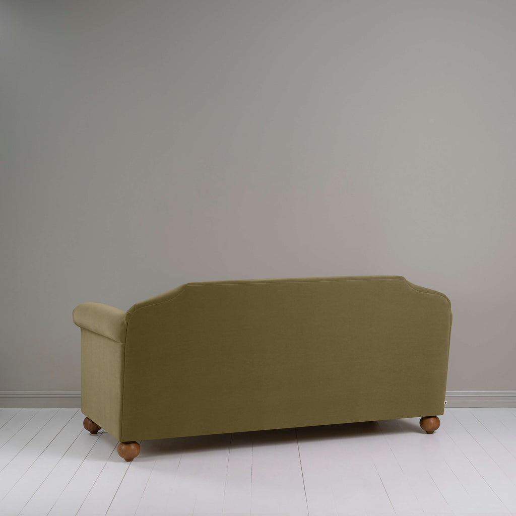  Dolittle 3-Seater Sofa in Intelligent Velvet Sepia, Back View - Nicola Harding 