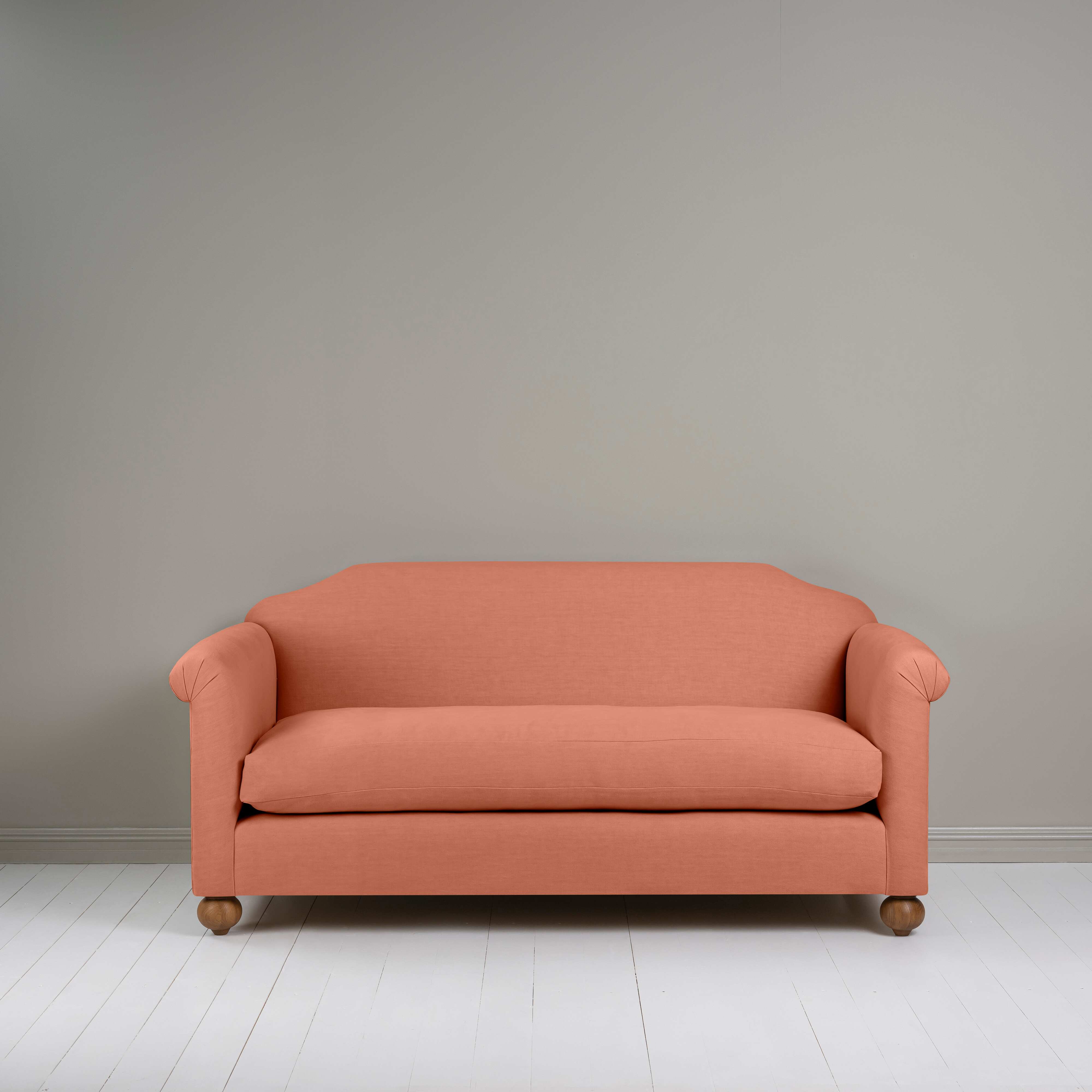  Dolittle 3 Seater Sofa in Laidback Linen Cayenne - Nicola Harding 