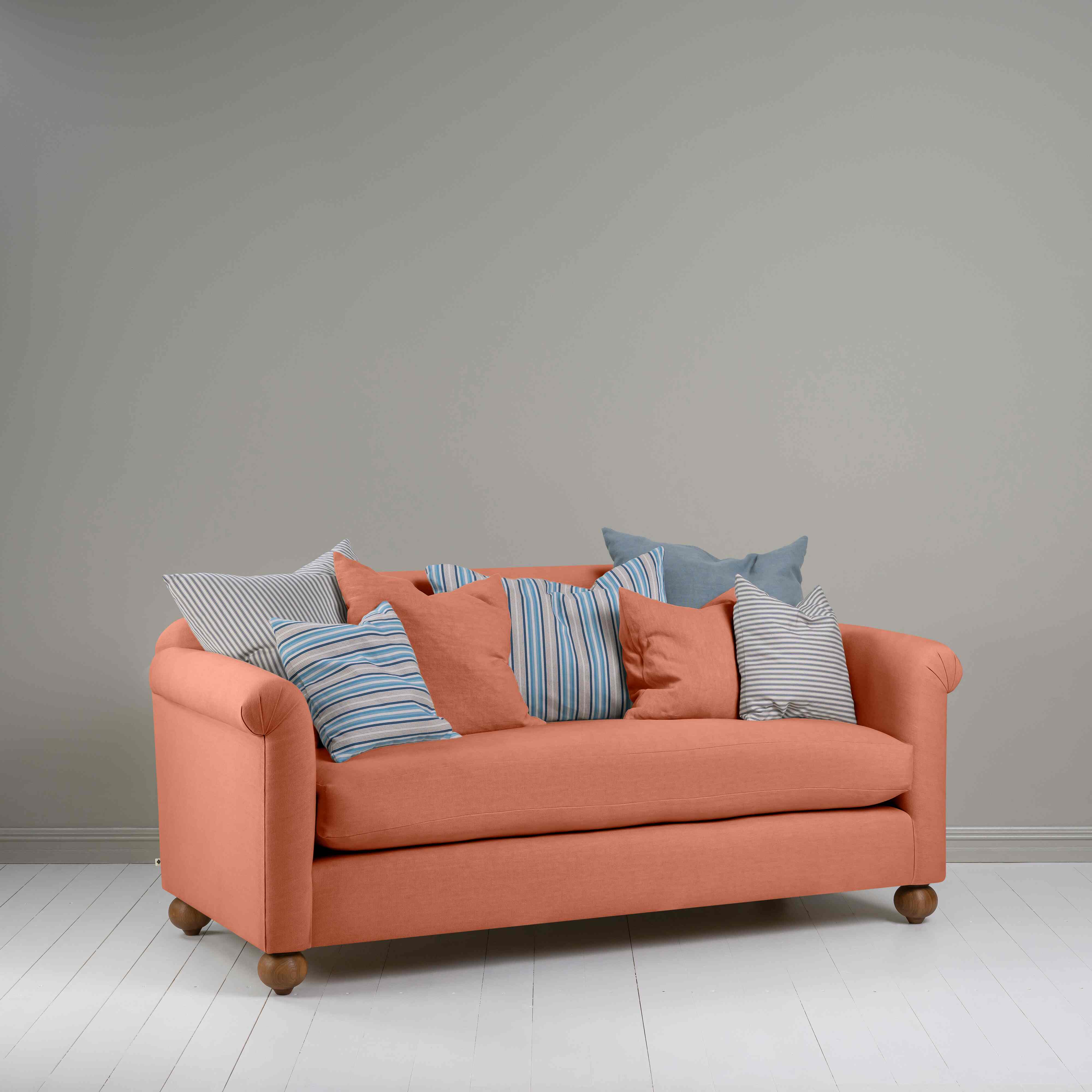  Dolittle 3 Seater Sofa in Laidback Linen Cayenne - Nicola Harding 