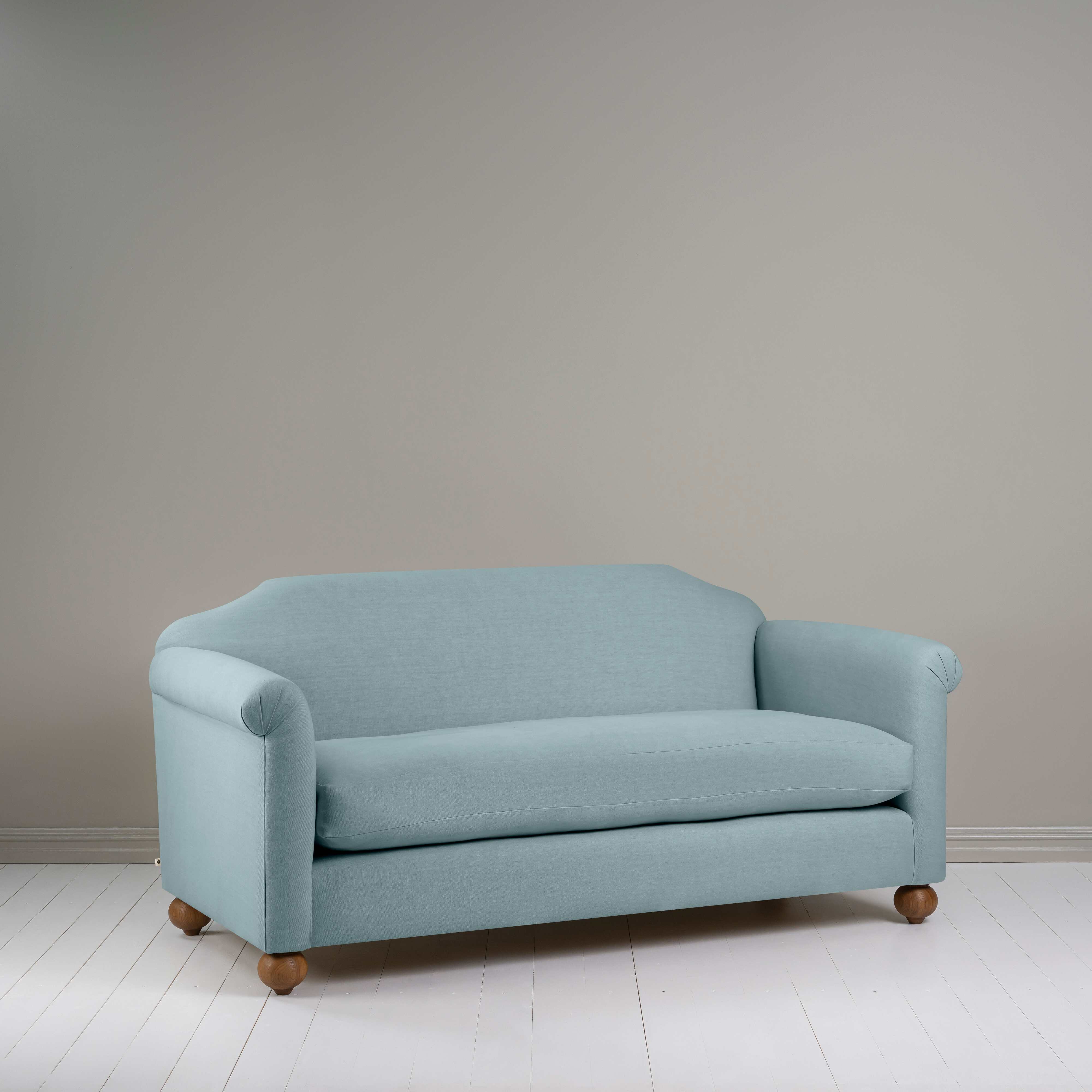  Dolittle 3 Seater Sofa in Laidback Linen Cerulean - Nicola Harding 