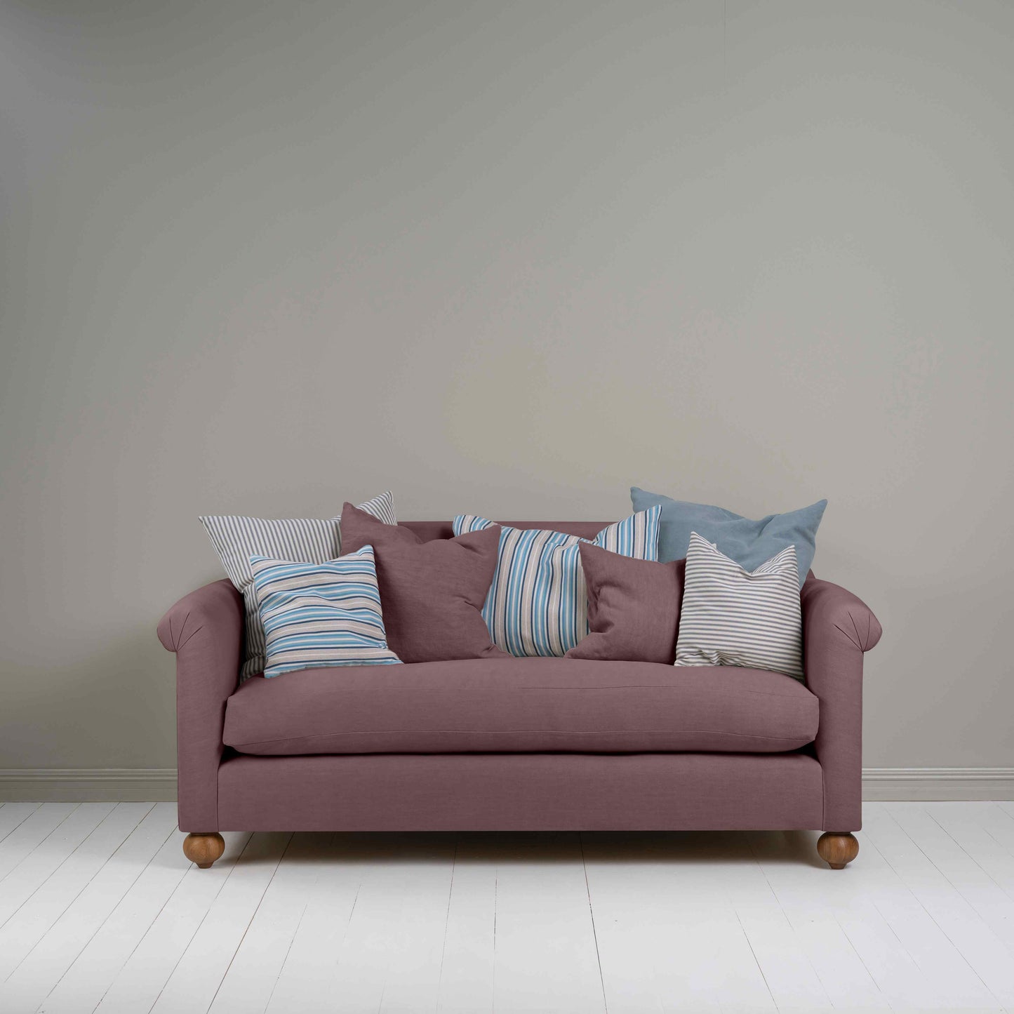 Dolittle 3 Seater Sofa in Laidback Linen Damson