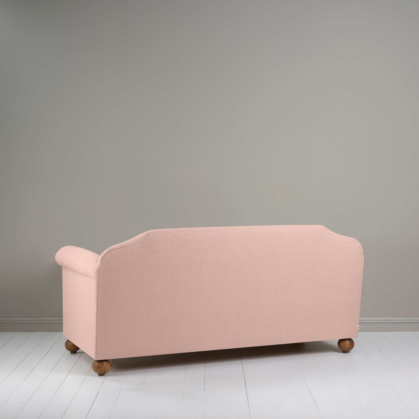 Dolittle 3 Seater Sofa in Laidback Linen Dusky Pink - Nicola Harding