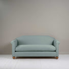  Dolittle 3 Seater Sofa in Laidback Linen Mineral, Front View - Nicola Harding 
