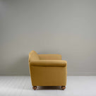  Dolittle 4 seater Sofa in Laidback Linen Ochre, Side View - Nicola Harding 