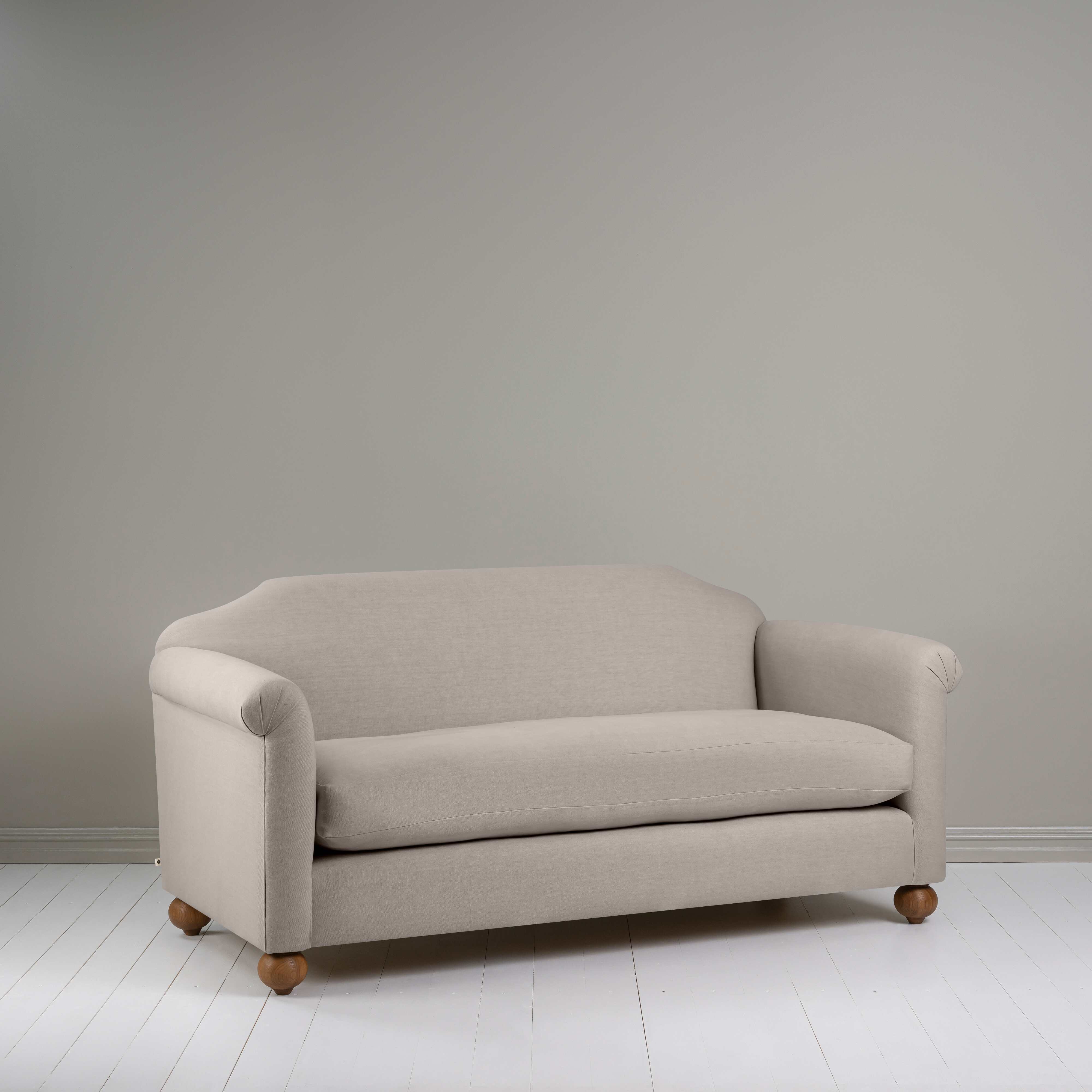  Dolittle 3 Seater Sofa in Laidback Linen Pearl Grey - Nicola Harding 