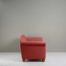  Dolittle 4 seater Sofa in Laidback Linen Rouge, Side View - Nicola Harding 