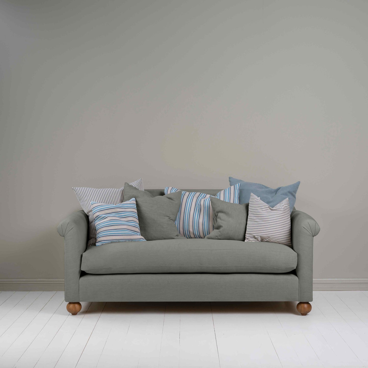 Dolittle 3 Seater Sofa in Laidback Linen Shadow - Nicola Harding