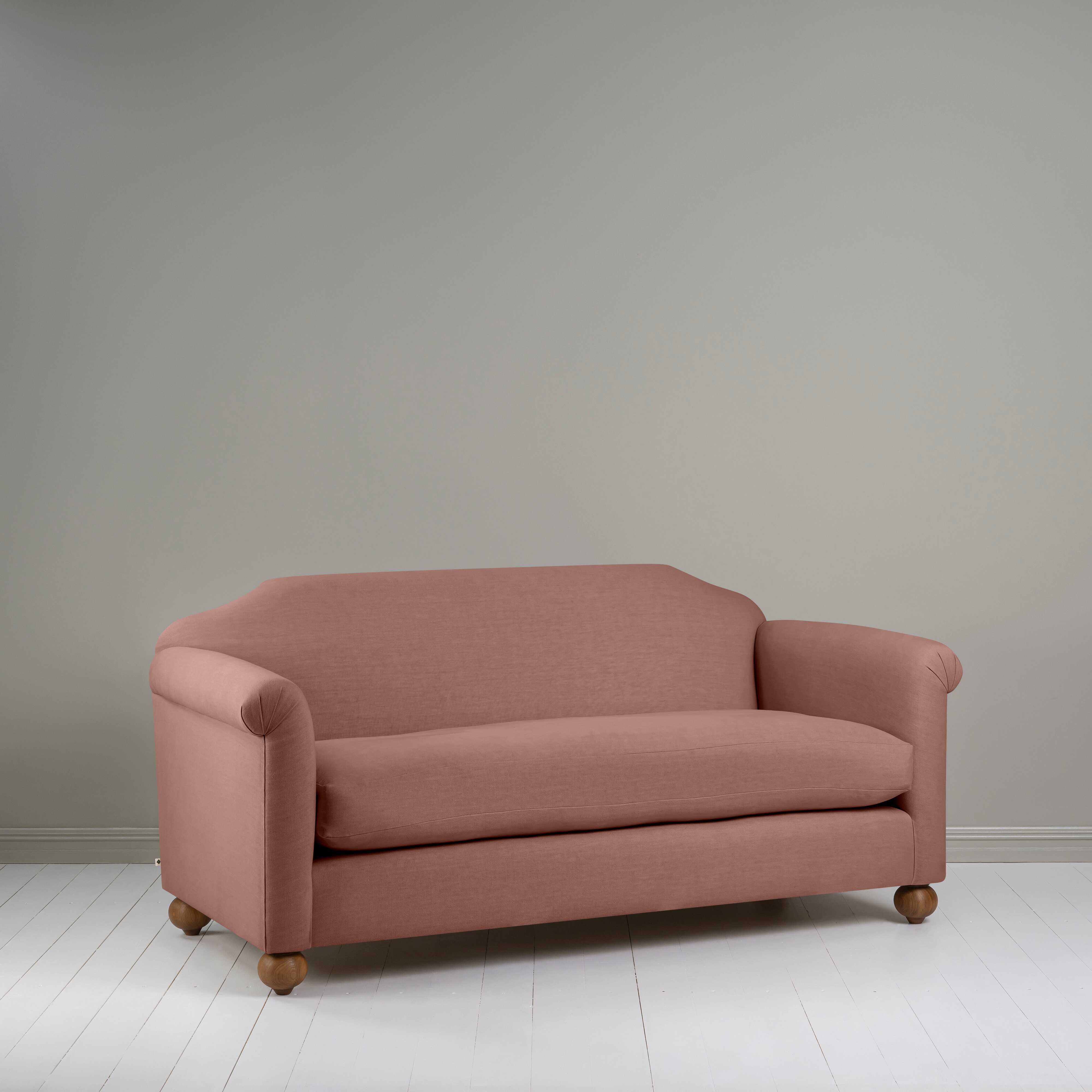  Dolittle 3 Seater Sofa in Laidback Linen Sweet Briar - Nicola Harding 