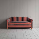  Dolittle 3 Seater Sofa in Regatta Cotton, Flame, Front View - Nicola Harding 