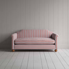  Dolittle 3 Seater Sofa in Slow Lane Cotton Linen, Berry, Front View - Nicola Harding 