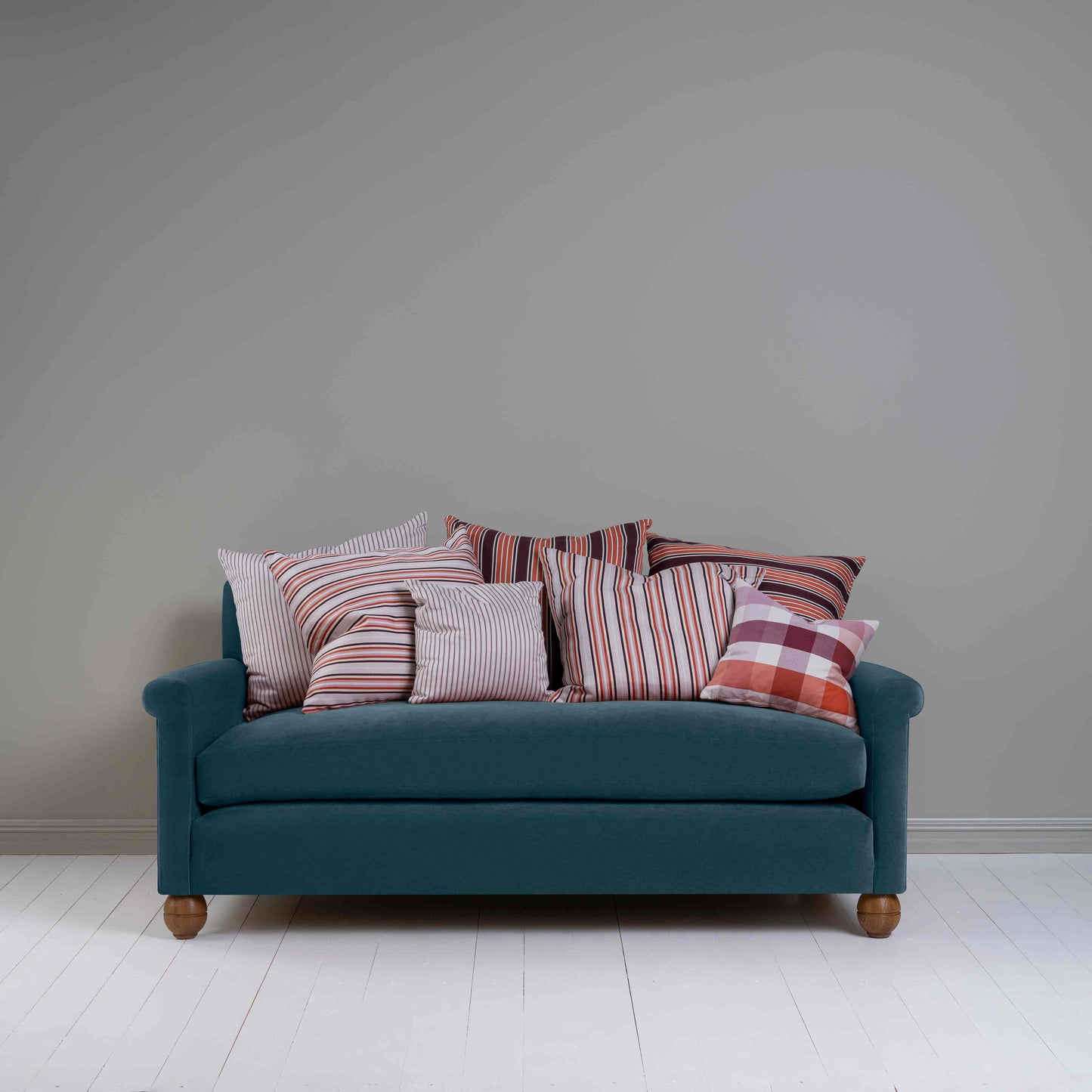 Idler 3 Seater Sofa in Intelligent Velvet Aegean