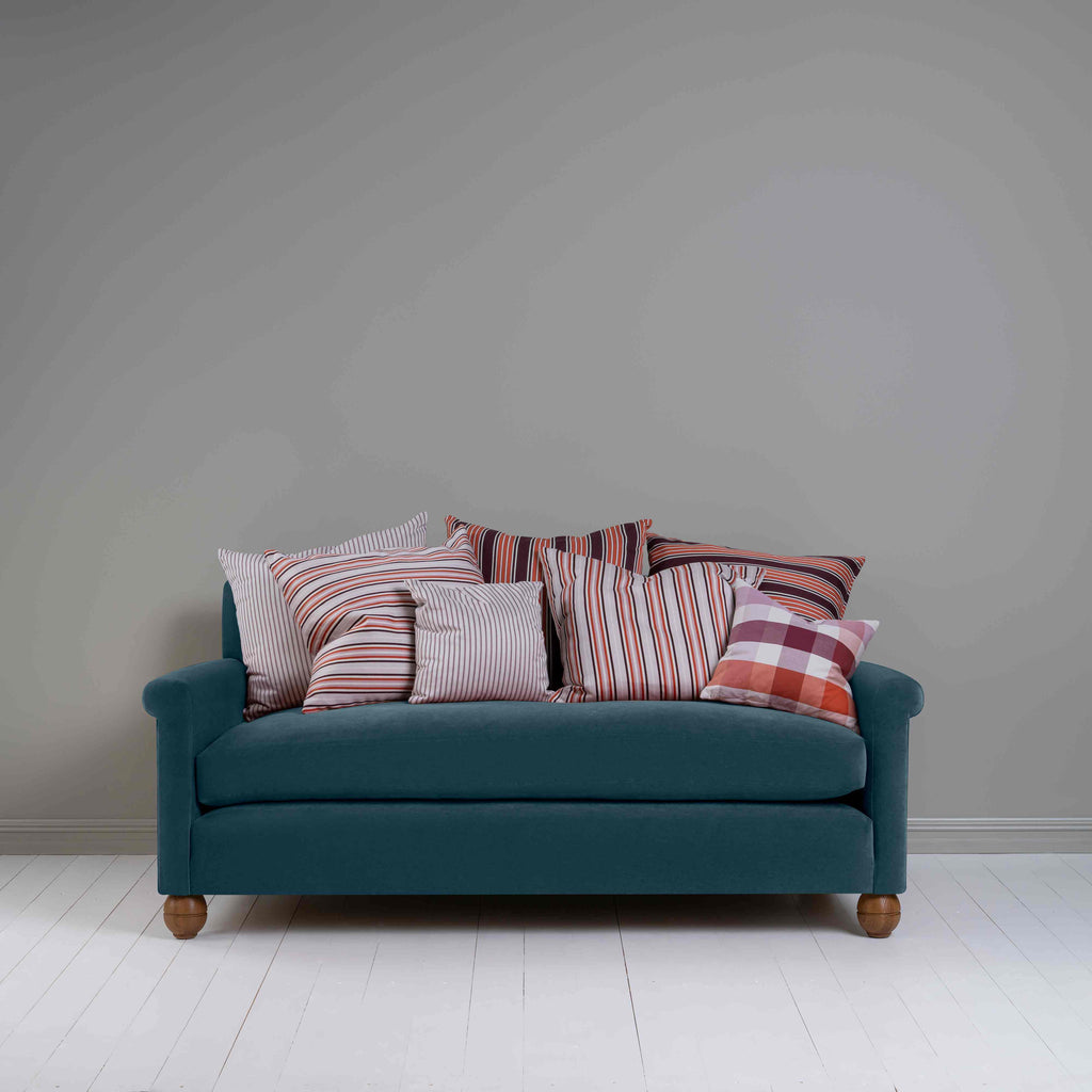  Idler 3 Seater Sofa in Intelligent Velvet Aegean - Nicola Harding 