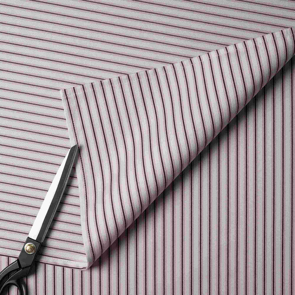  Idler 3 Seater Sofa in Intelligent Velvet Damson Frame and Ticking Cotton Berry Seat - Nicola Harding 