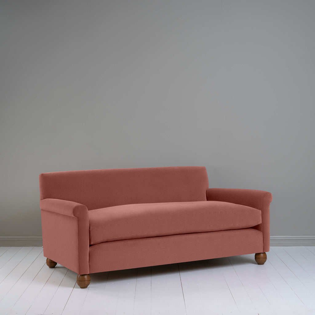  Idler 3 Seater Sofa in Intelligent Velvet Damson - Nicola Harding 