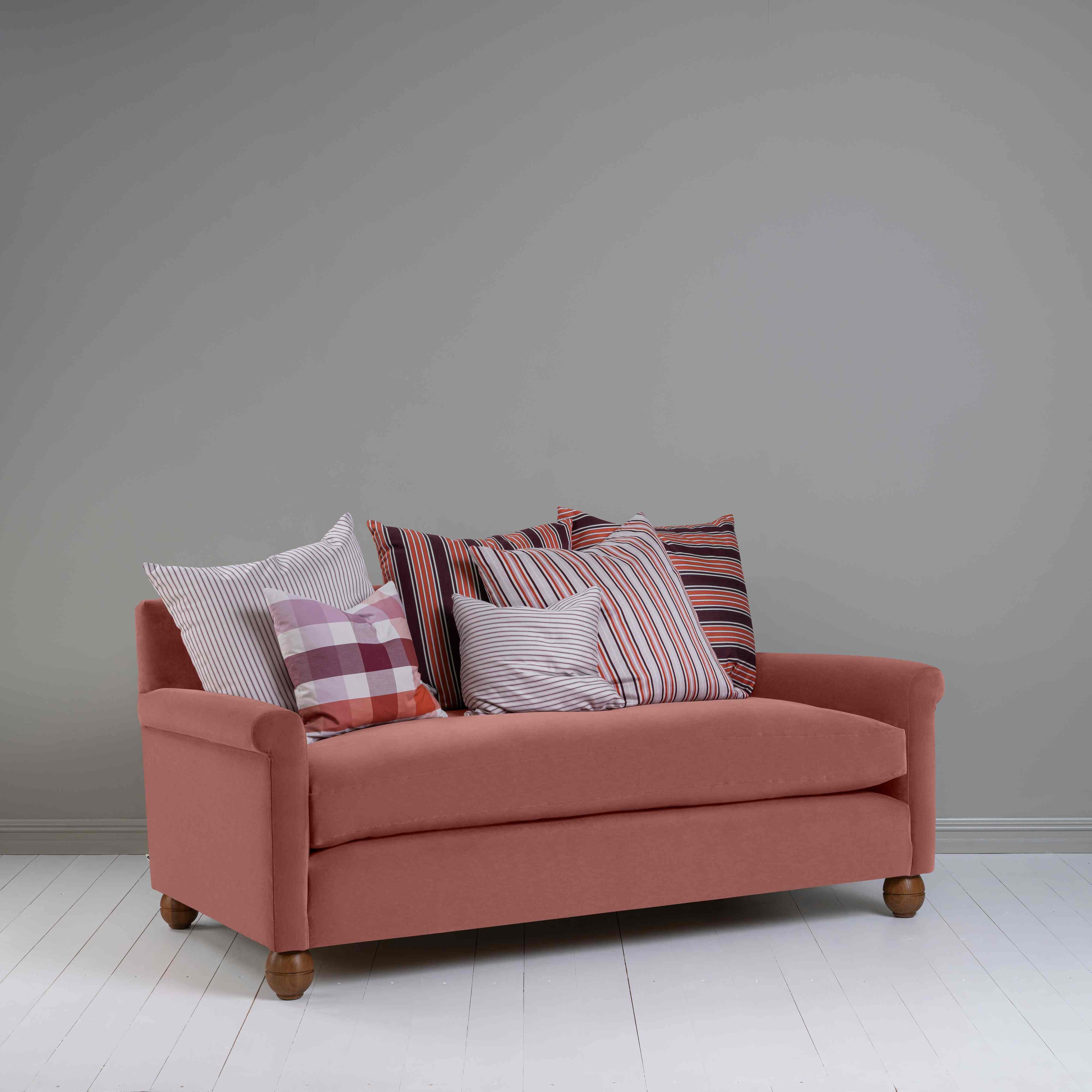  Idler 3 Seater Sofa in Intelligent Velvet Damson - Nicola Harding 