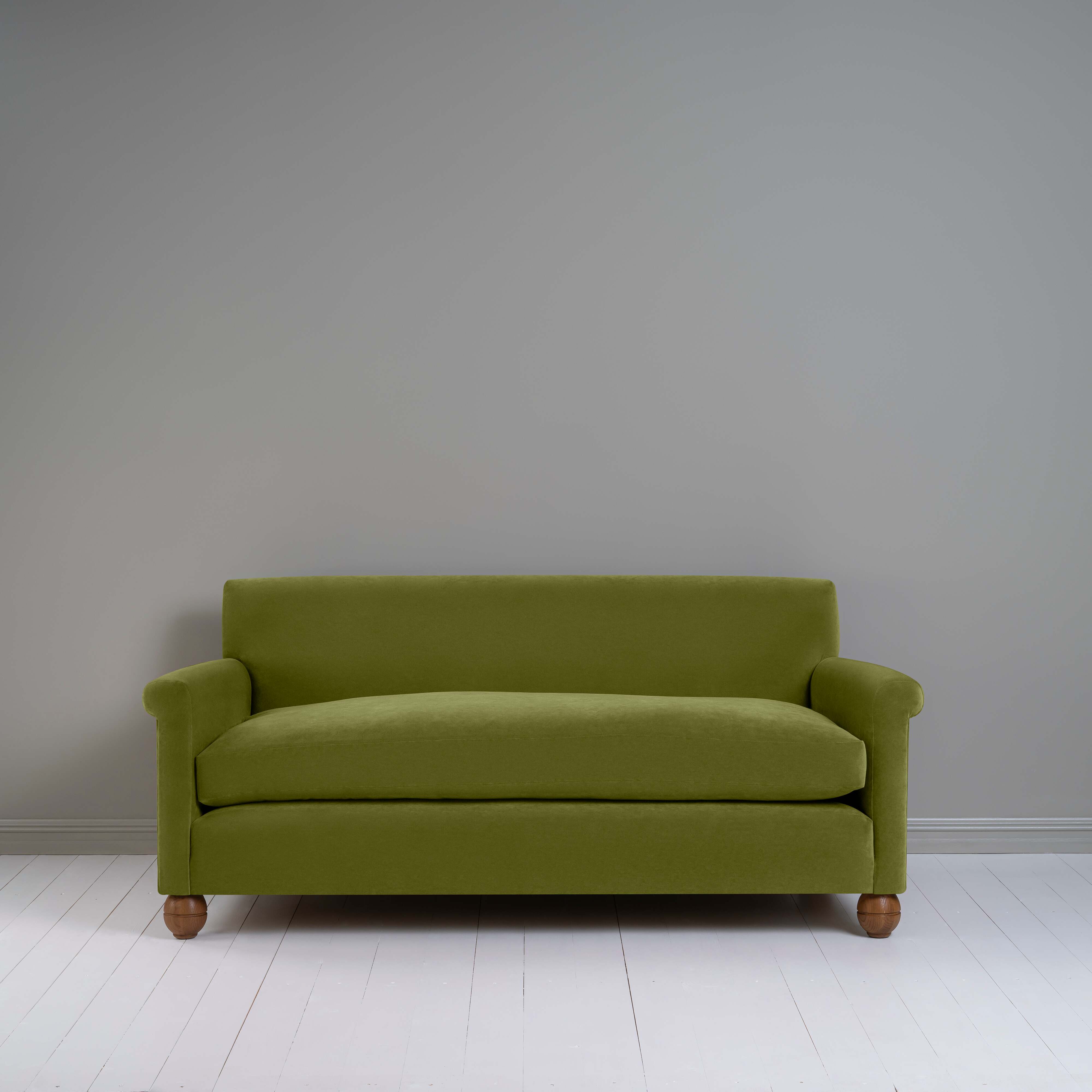  Idler 3 Seater Sofa in Intelligent Velvet Lawn - Nicola Harding 