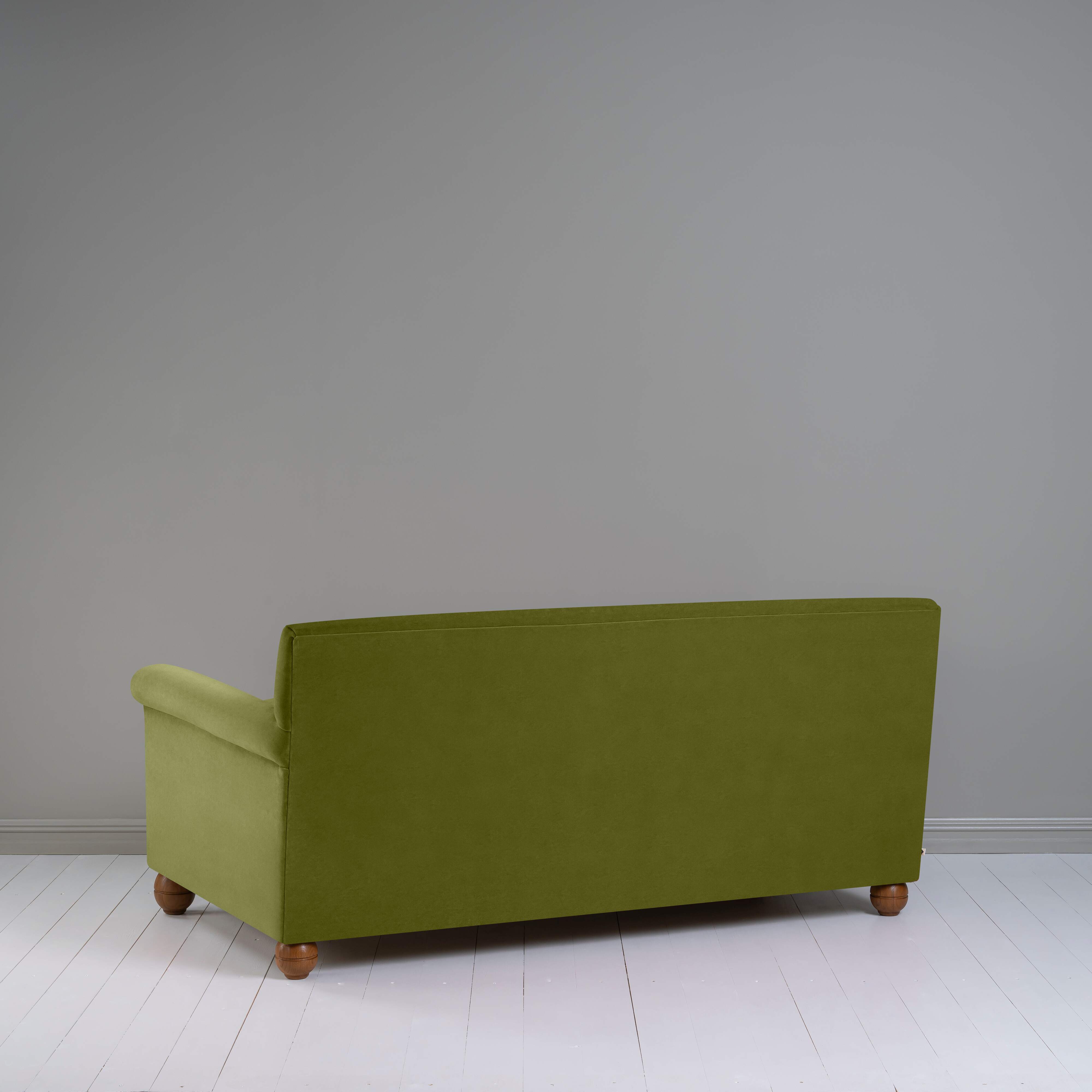  Idler 3 Seater Sofa in Intelligent Velvet Lawn - Nicola Harding 