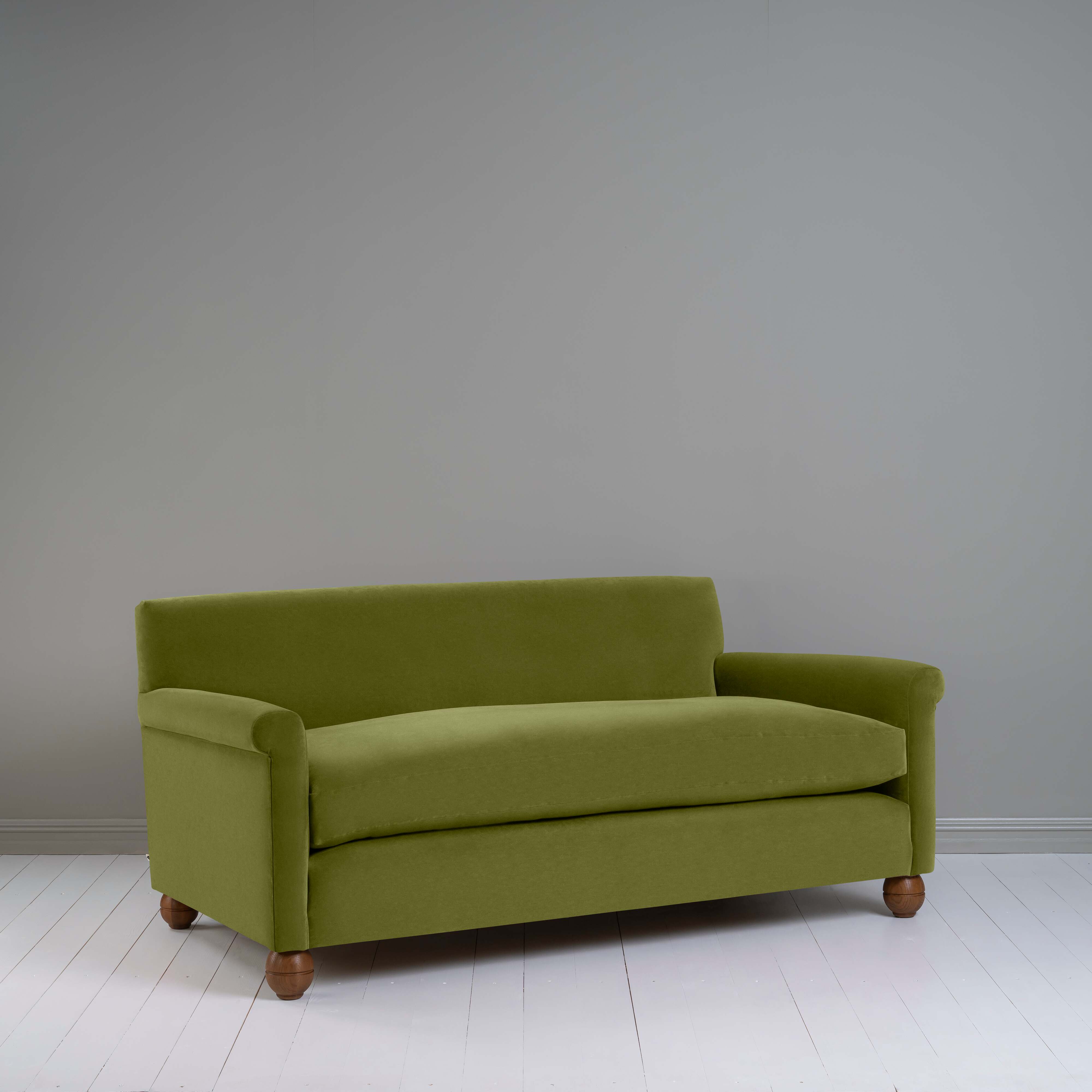  Idler 3 Seater Sofa in Intelligent Velvet Lawn - Nicola Harding 