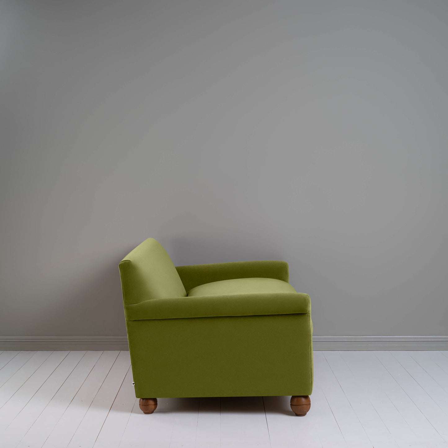 Idler 3 Seater Sofa in Intelligent Velvet Lawn