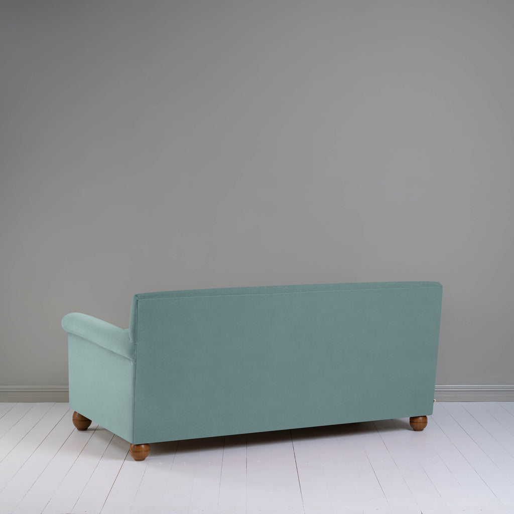  Back View o f 3 Seater Sofa in Light Blue(Mineral) Velvet - NiX 