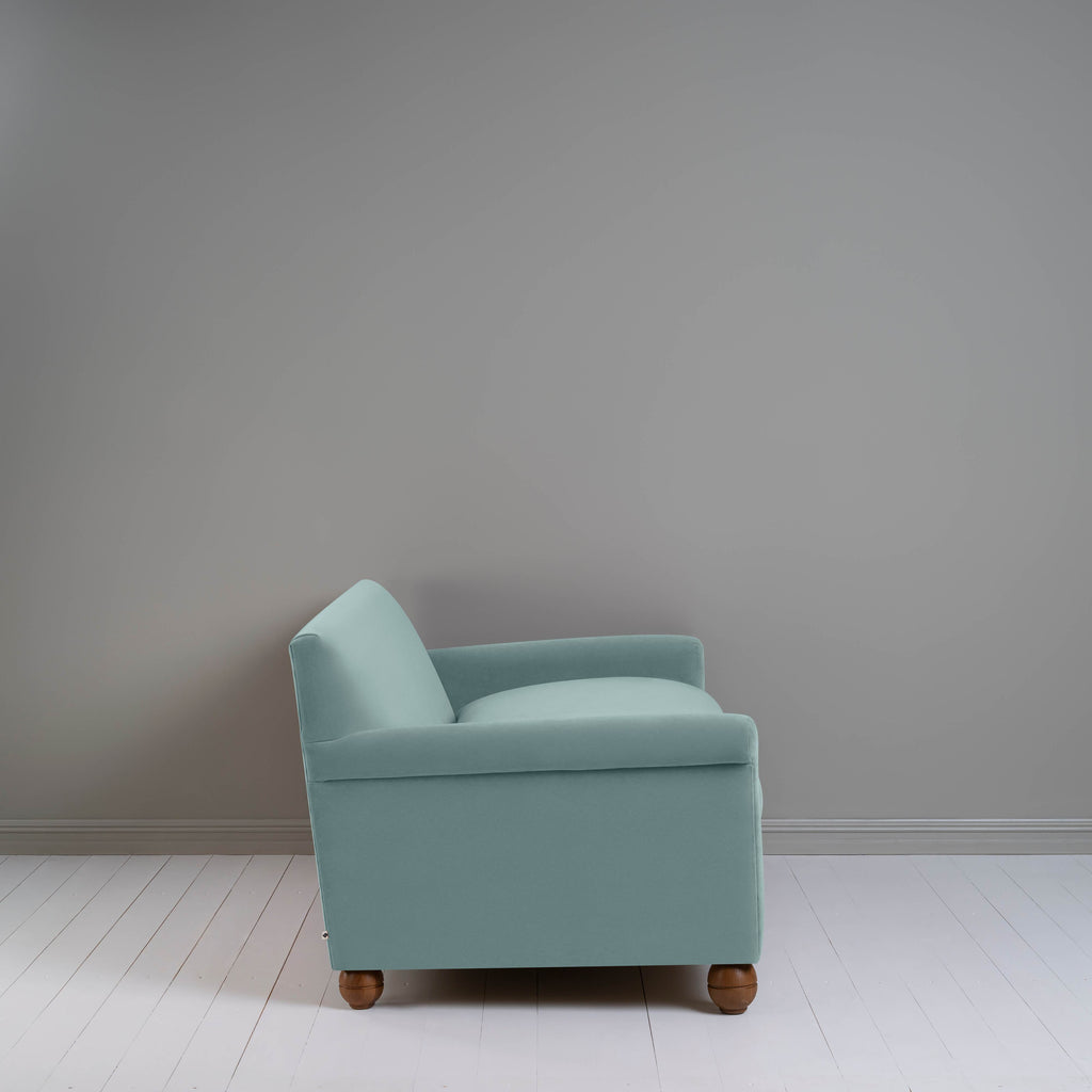  Side View of 3 Seater Sofa in Light Blue(Mineral) Velvet 