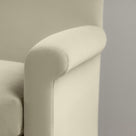  Arm Design Closeup of 3 Seater Sofa in Velvet Moonstone - NiX 