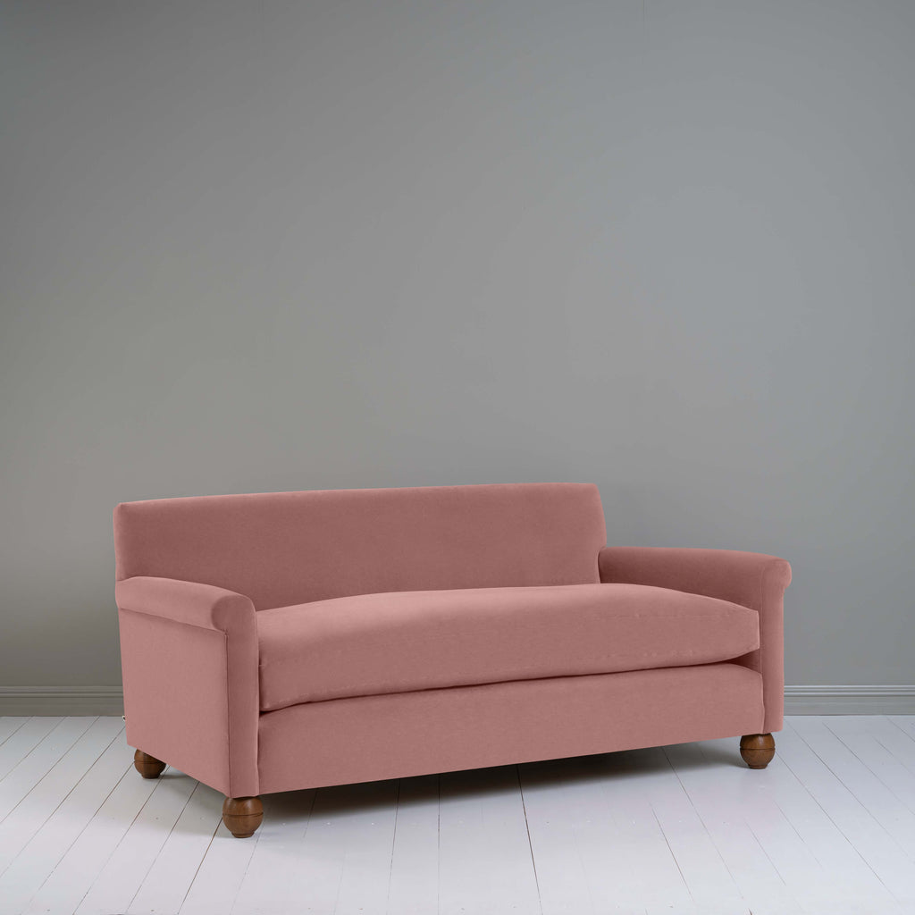  Idler 3 Seater Sofa in Intelligent Velvet Rose - Nicola Harding 