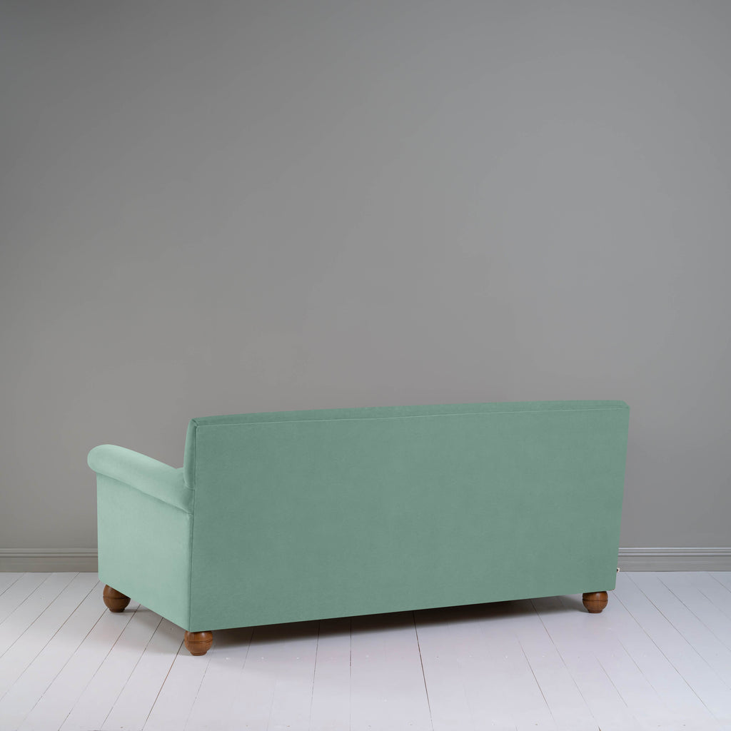  Idler 3 Seater Sofa in Intelligent Velvet Sea Mist - Nicola Harding 